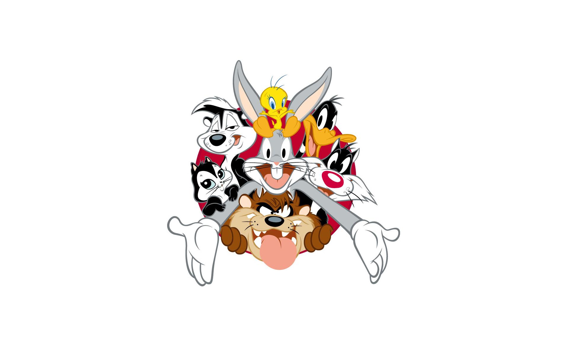 1920x1200 cartoons, Looney, Tunes, Looney, Tunes, Bugs, Bunny, Daffy, Duck, Sylvester, Cat, Tasmanian, Devil Wallpaper HD / Desktop and Mobile Background