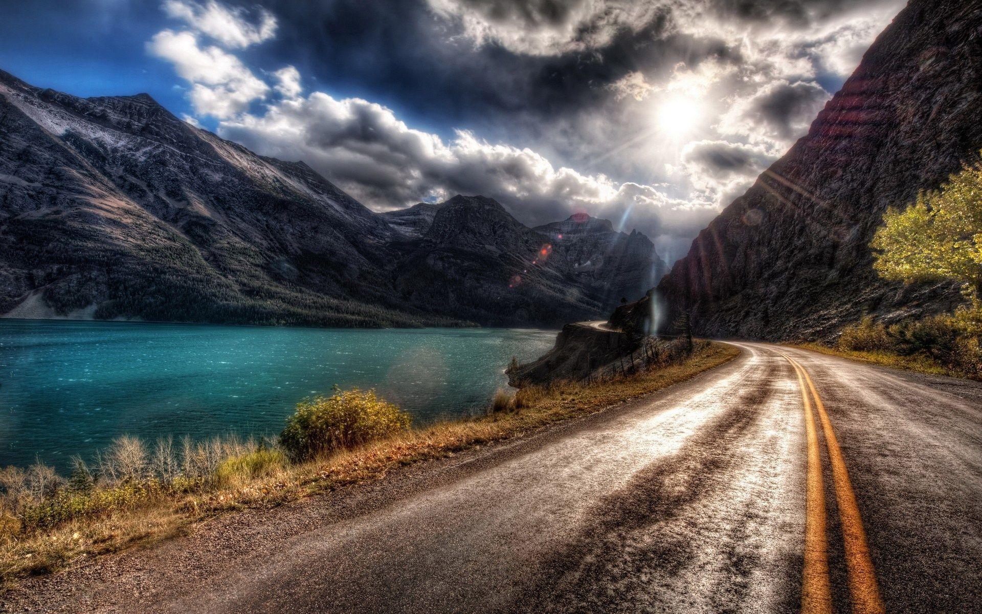 1920x1200 Mountain Road Wallpaper