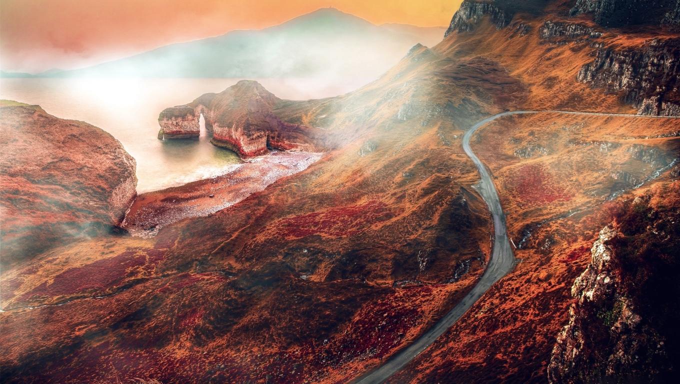 1360x768 Amazing Mountain Road Desktop Laptop HD Wallpaper, HD Nature 4K Wallpaper, Image, Photo and Background