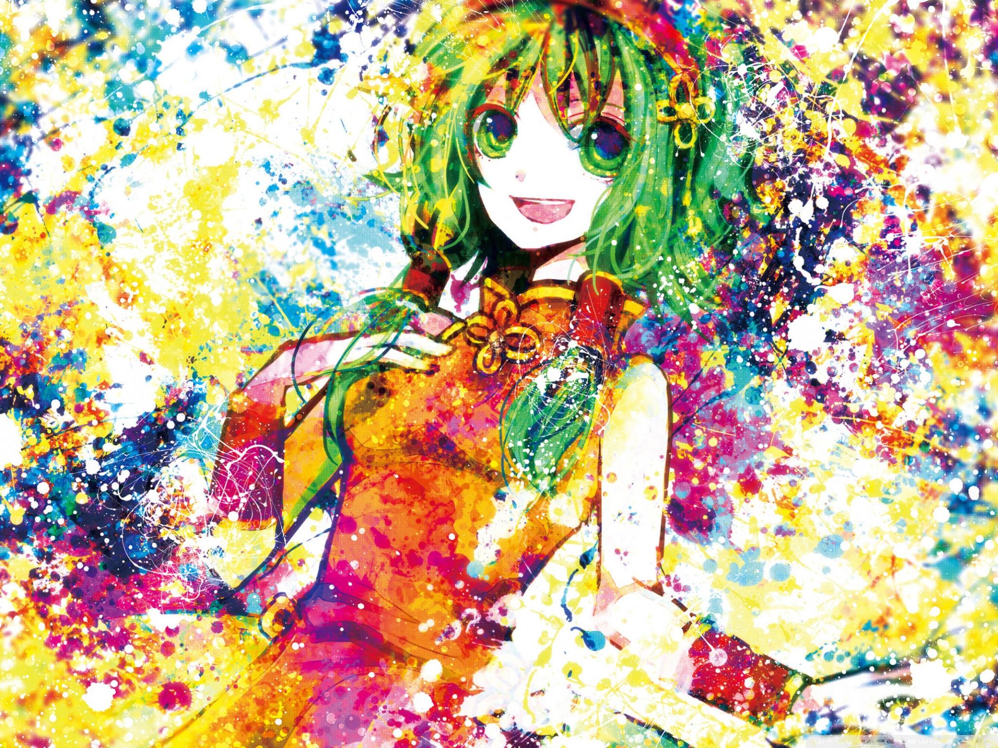 2048x1536 Anime Girl Colorful Ultra HD Desktop Background Wallpaper for 4K UHD TV : Tablet
