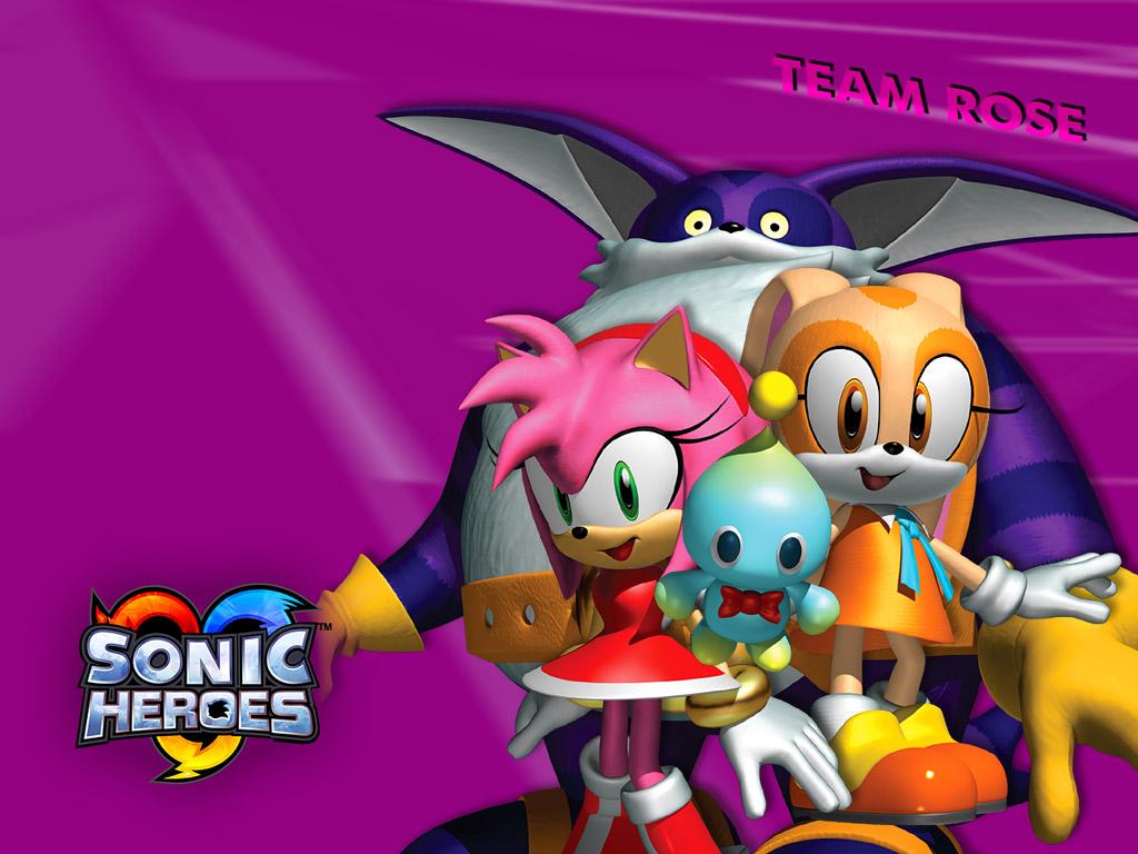 1024x768 Sonic Heroes Rose Heroes