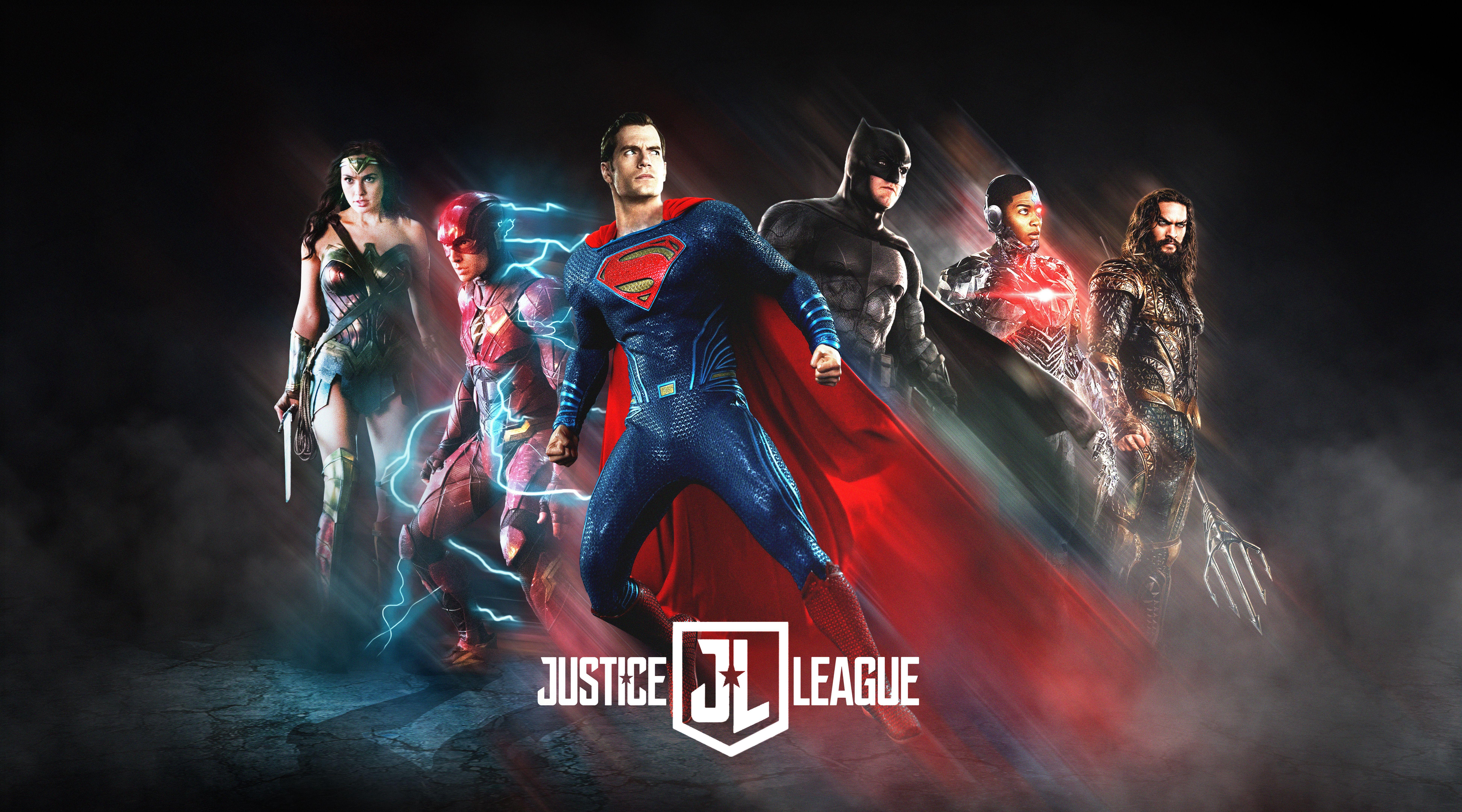 7775x4320 Hình nền Justice League, Wonder Woman, The Flash, Siêu nhân, Người dơi