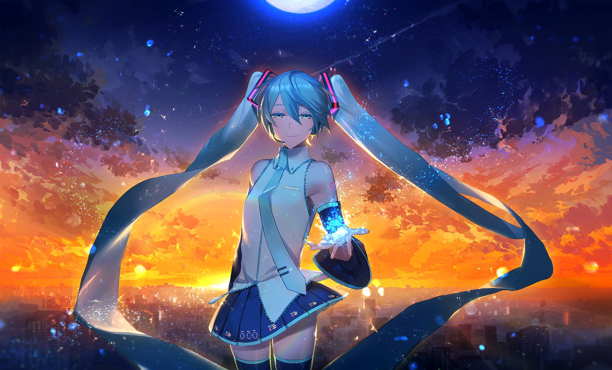 2600x1573 Hatsune Miku HD Vocaloid Art Wallpaper, HD Anime 4K Wallpaper, Image, Photo and Background