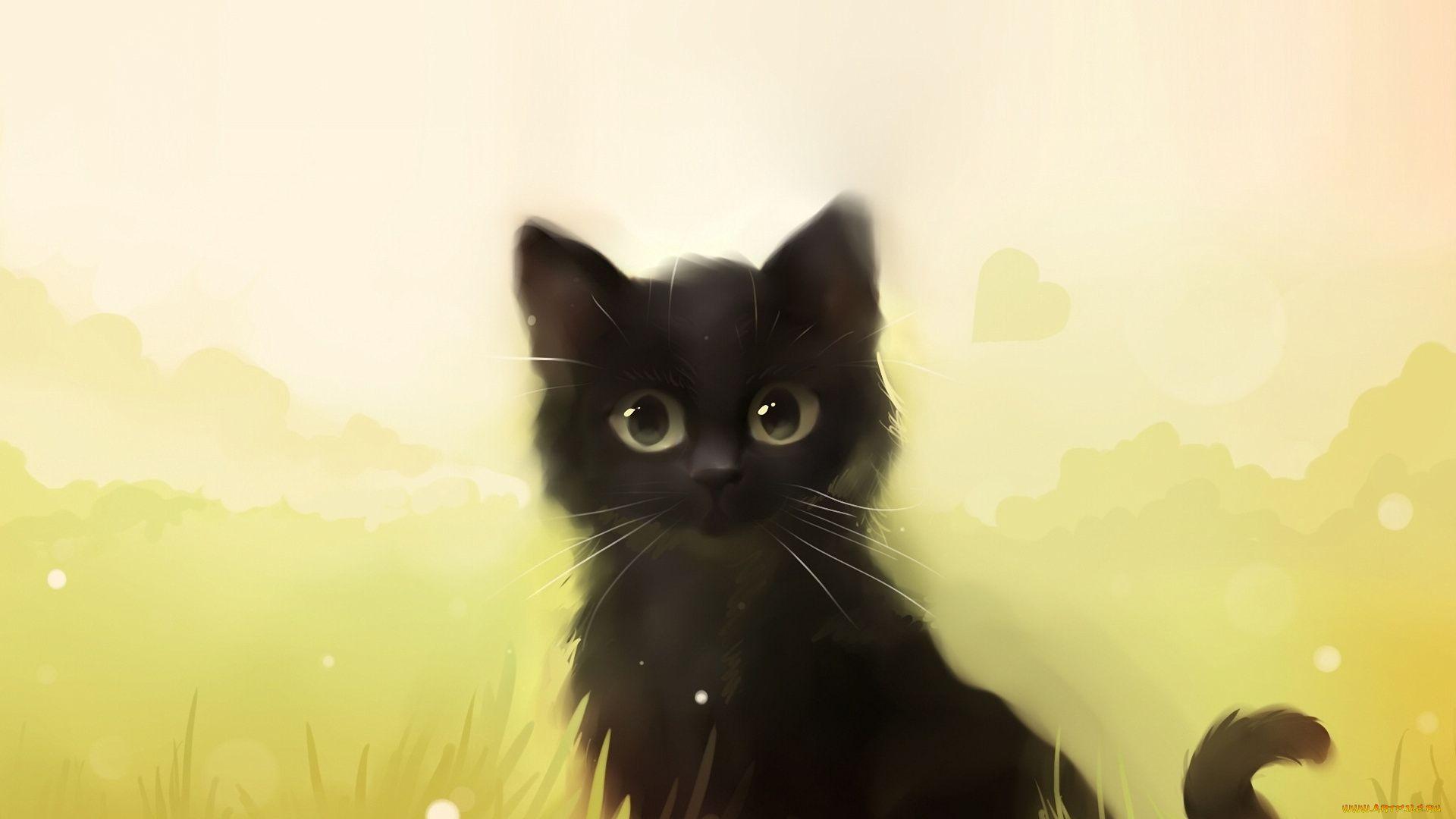 1920x1080 Cat Anime HD Wallpaper