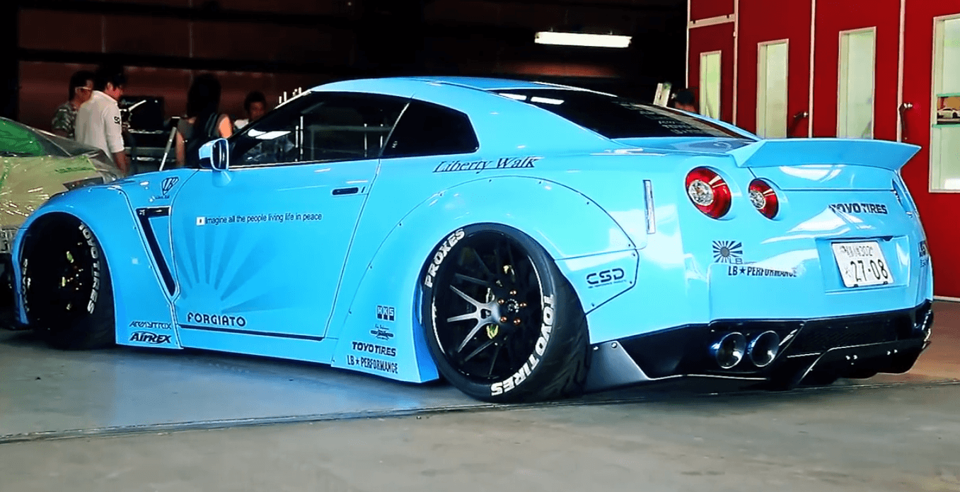 1357x696 Nissan GTR Liberty Walk Wallpaper