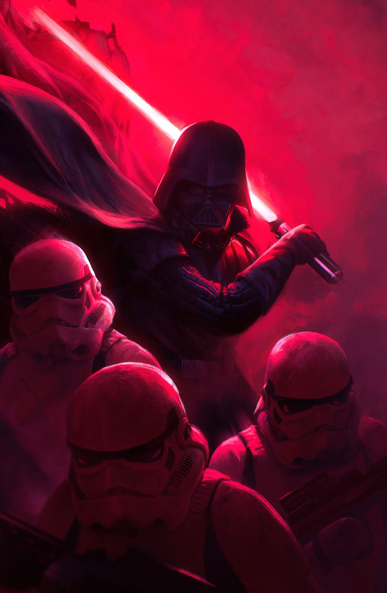 1339x2048 DARTH VADER STAR WARS PHONE WALLPAPER