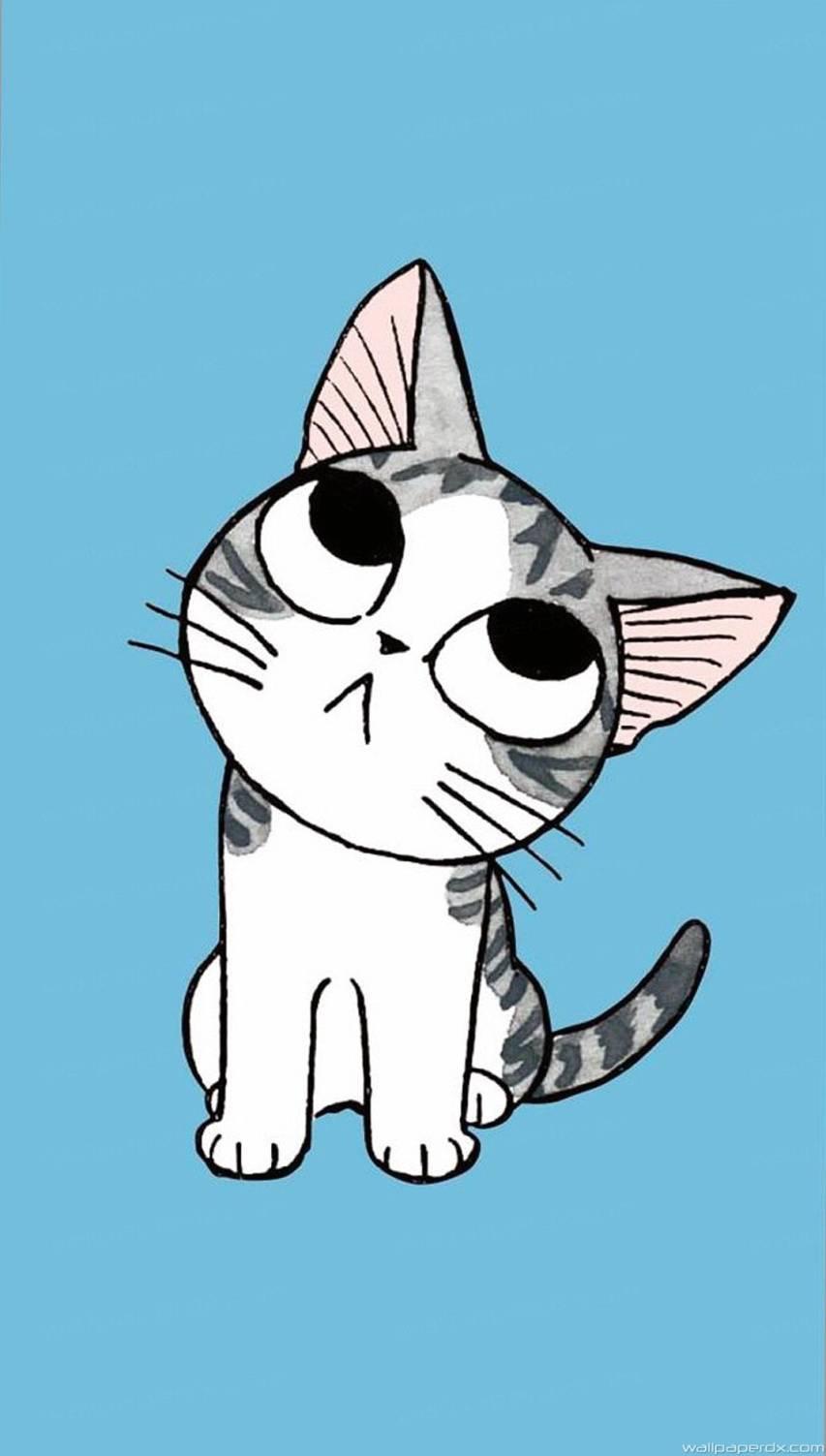 853x1503 Anime Cat Wallpaper and Background image Free Download