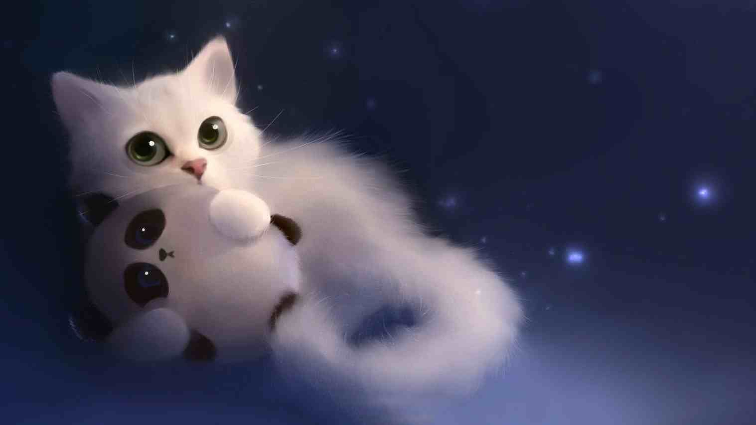1517x853 Adorable Anime Cat Wallpaper & Background Beautiful Best Available For Download Adorable Anime Cat Photo Free On Zicxa.com Image