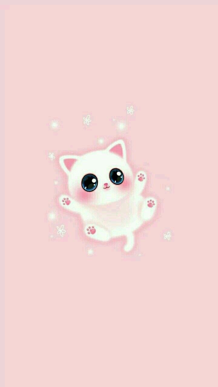 720x1280 Cute kawaii kitty wallpaper. Papeis de parede para iphone, Papeis de parede, Parede celular