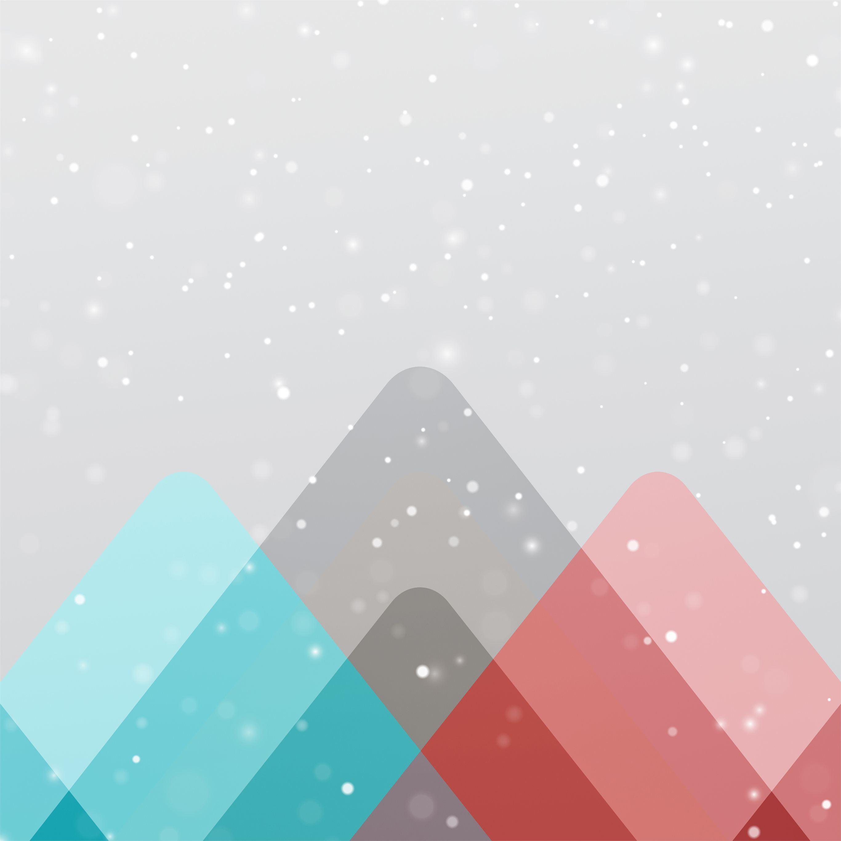 2732x2732 geometric landscape mountains 8k iPad Pro Wallpaper Free Download