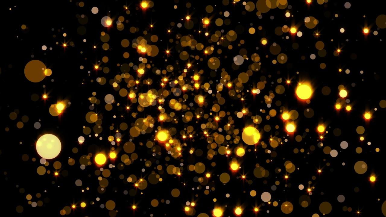 1280x720 Shimmering Golden Particles on black background.. Free Vj Loop Footage #Golden Glitter