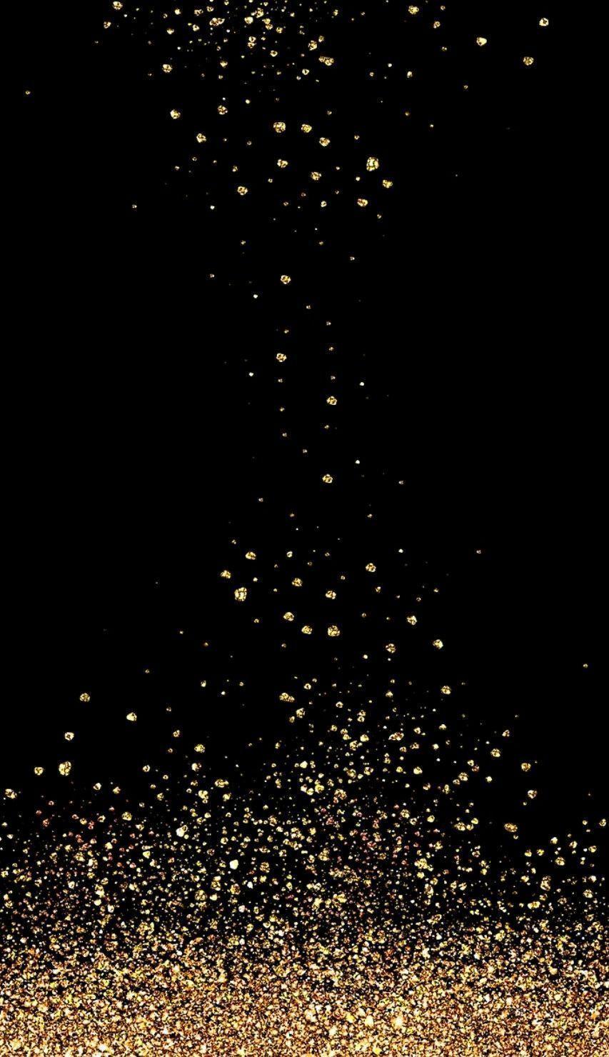 853x1480 Black and Gold Wallpaper