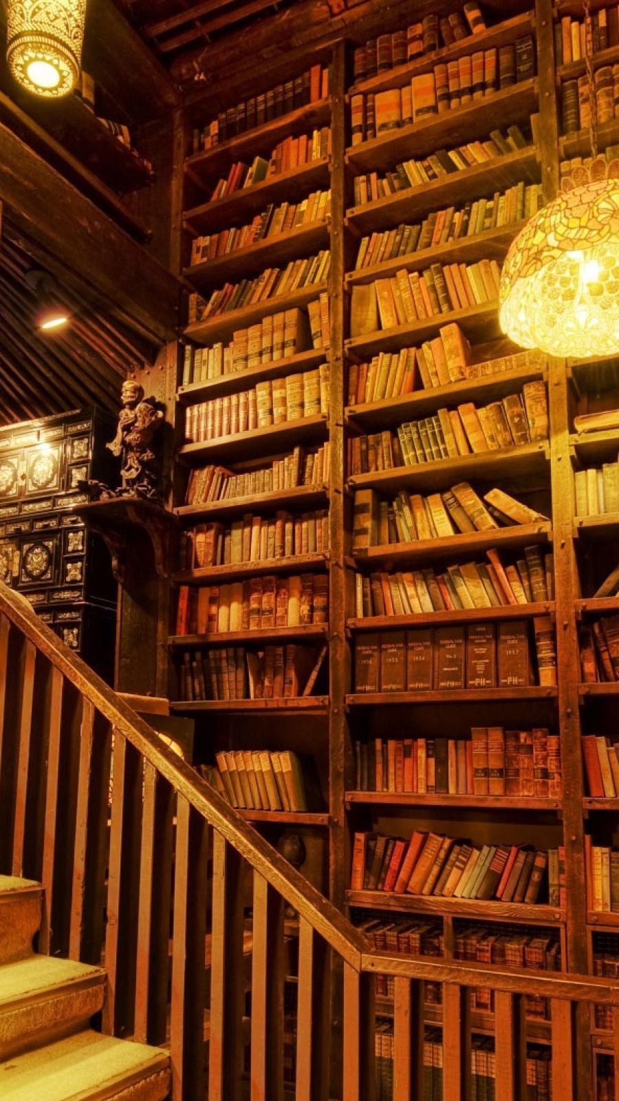 900x1600 Library Wallpaper