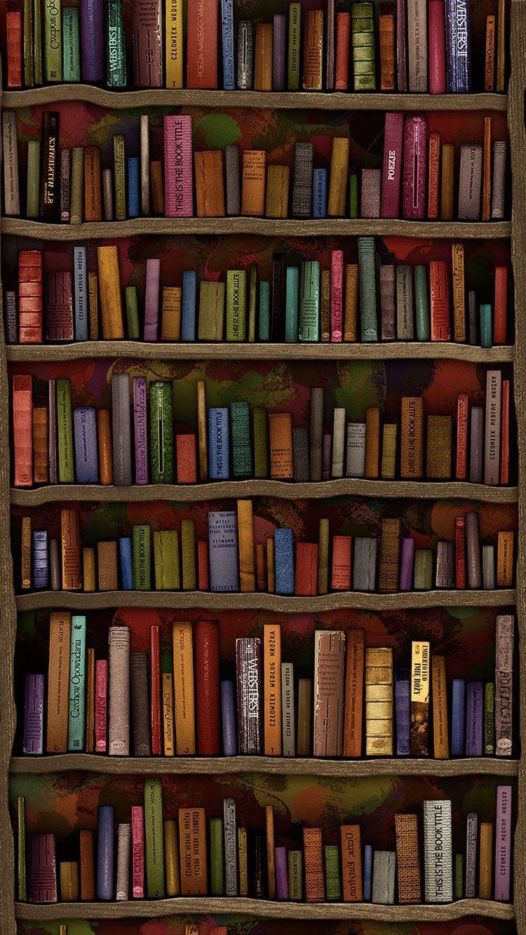 750x1334 Books Phone Wallpaper