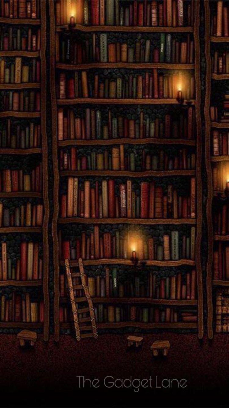 750x1333 iPhone X. Wallpaper. iPhone wallpaper books, Wallpaper bookshelf, Book wallpaper