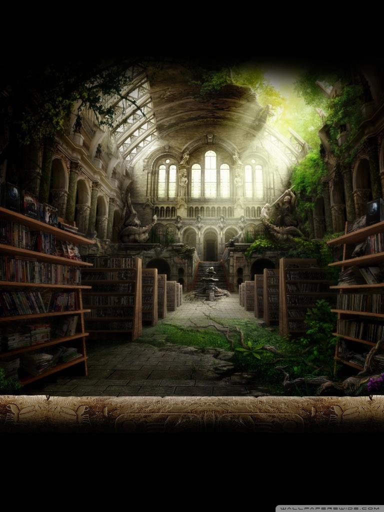 768x1024 Library Ultra HD Desktop Background Wallpaper for 4K UHD TV : Tablet