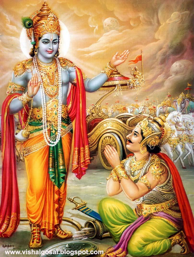 809x1071 Krishna Arjun Wallpaper