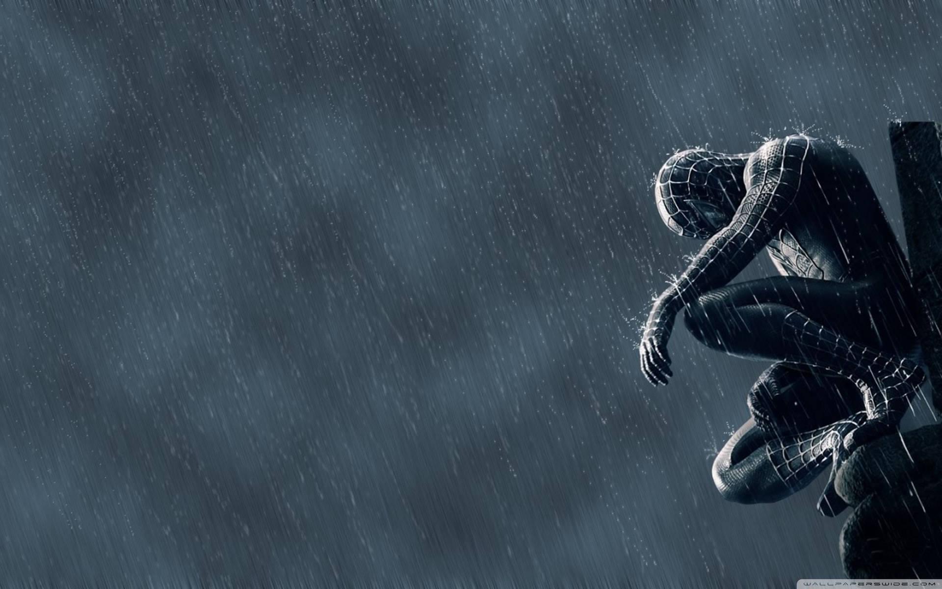 1920x1200 Download Spider Man In The Rain Wallpaper