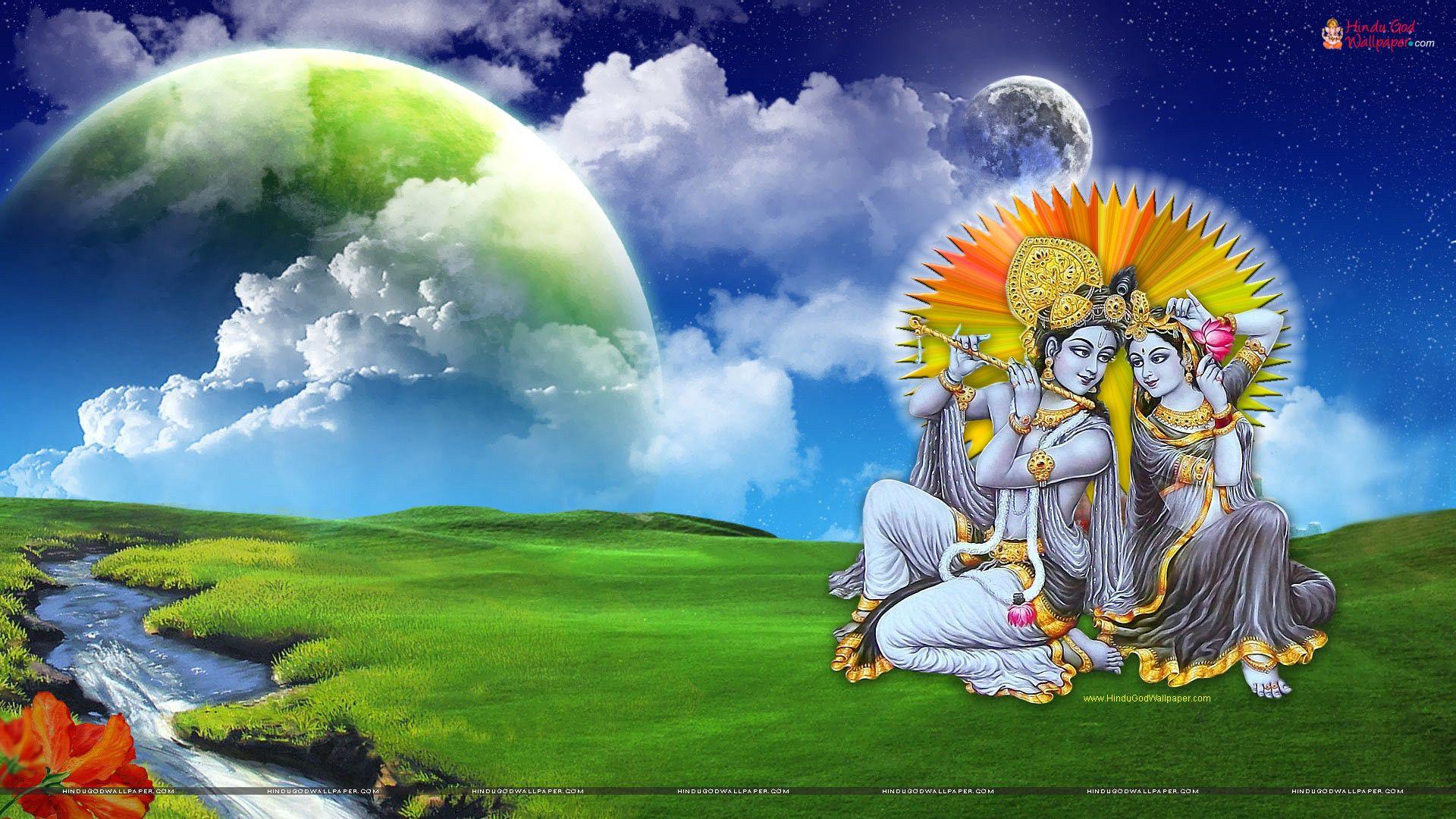 1920x1080 Radha Krishna HD Wallpaper. Krishna wallpaper, Radha krishna wallpaper, Lord krishna HD wallpaper