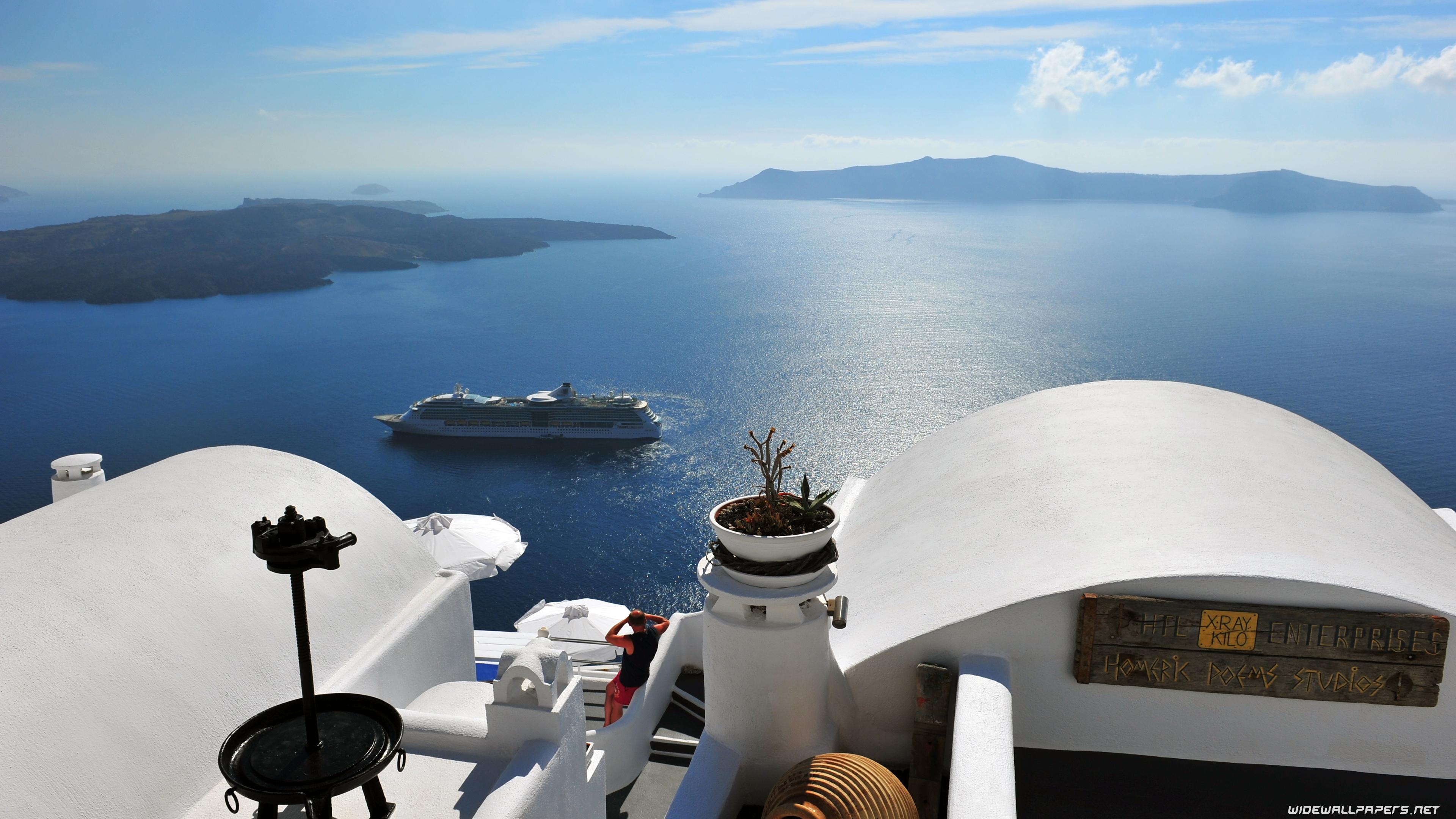 3840x2160 Greece desktop wallpaper 4K Ultra HD