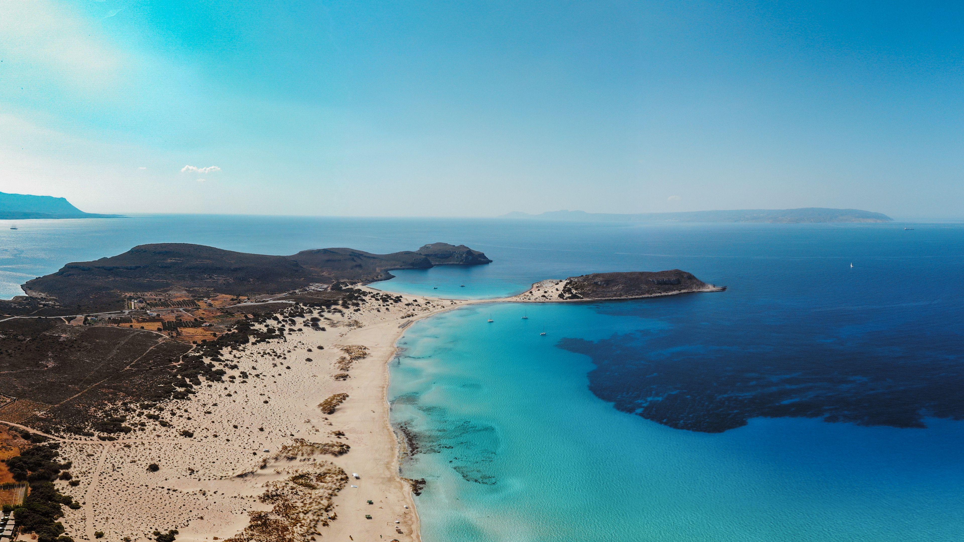 3840x2160 Wallpaper / bay, coast, sea, prefecture, laconia, greece, 4k free download