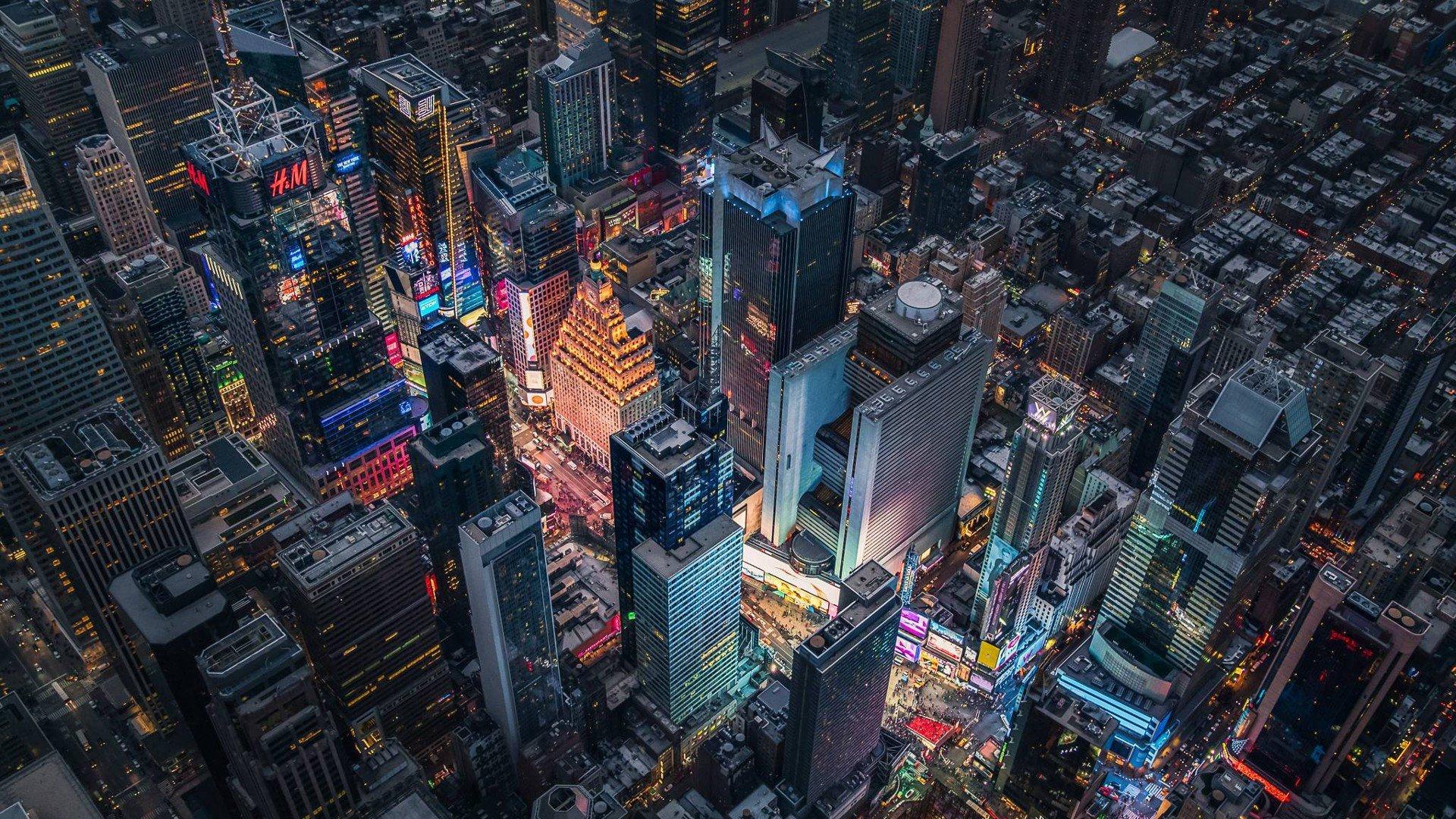 1920x1080 city, Skyline, New York City, Times Square Wallpaper HD / Desktop and Mobile Background