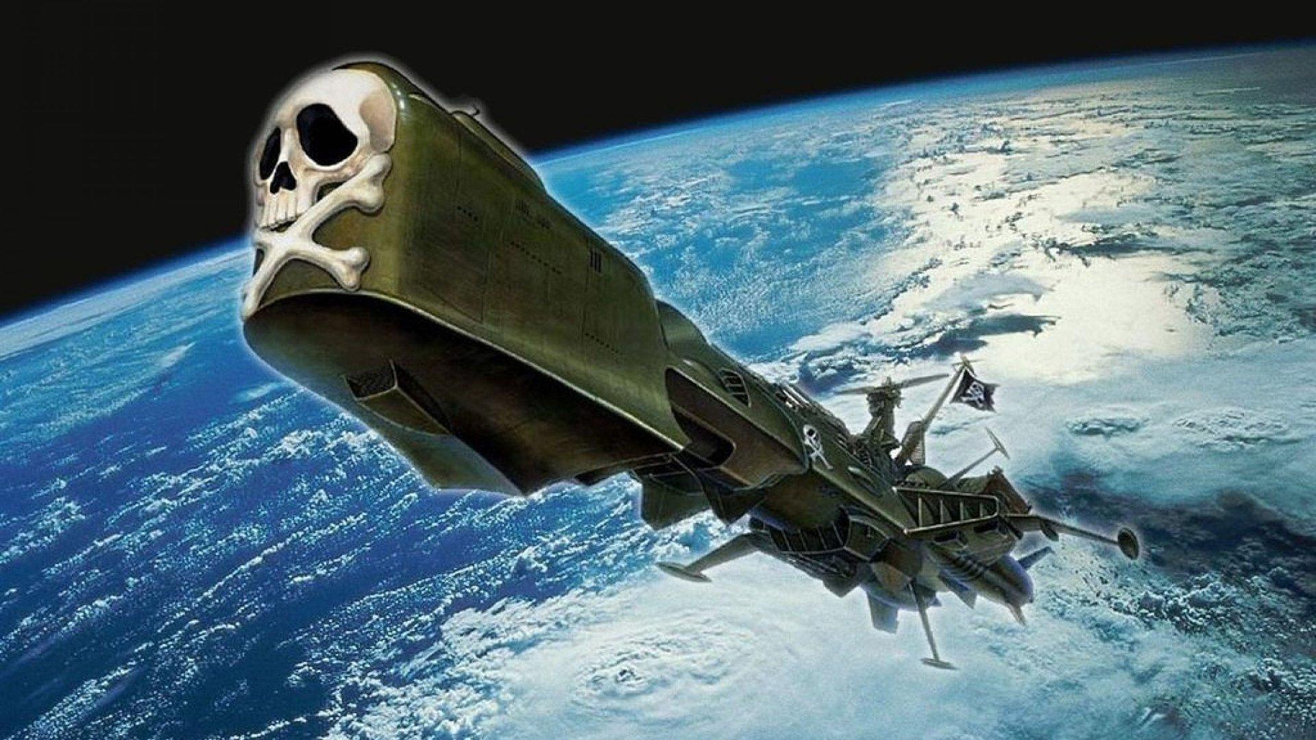 1920x1080 space, Pirate, Captain, Harlock, Fantasy, Pirates, Adventure, Anime, Manga, Series, 1spch, Sci fi, Spaceship Wallpaper HD / Desktop and Mobile Background