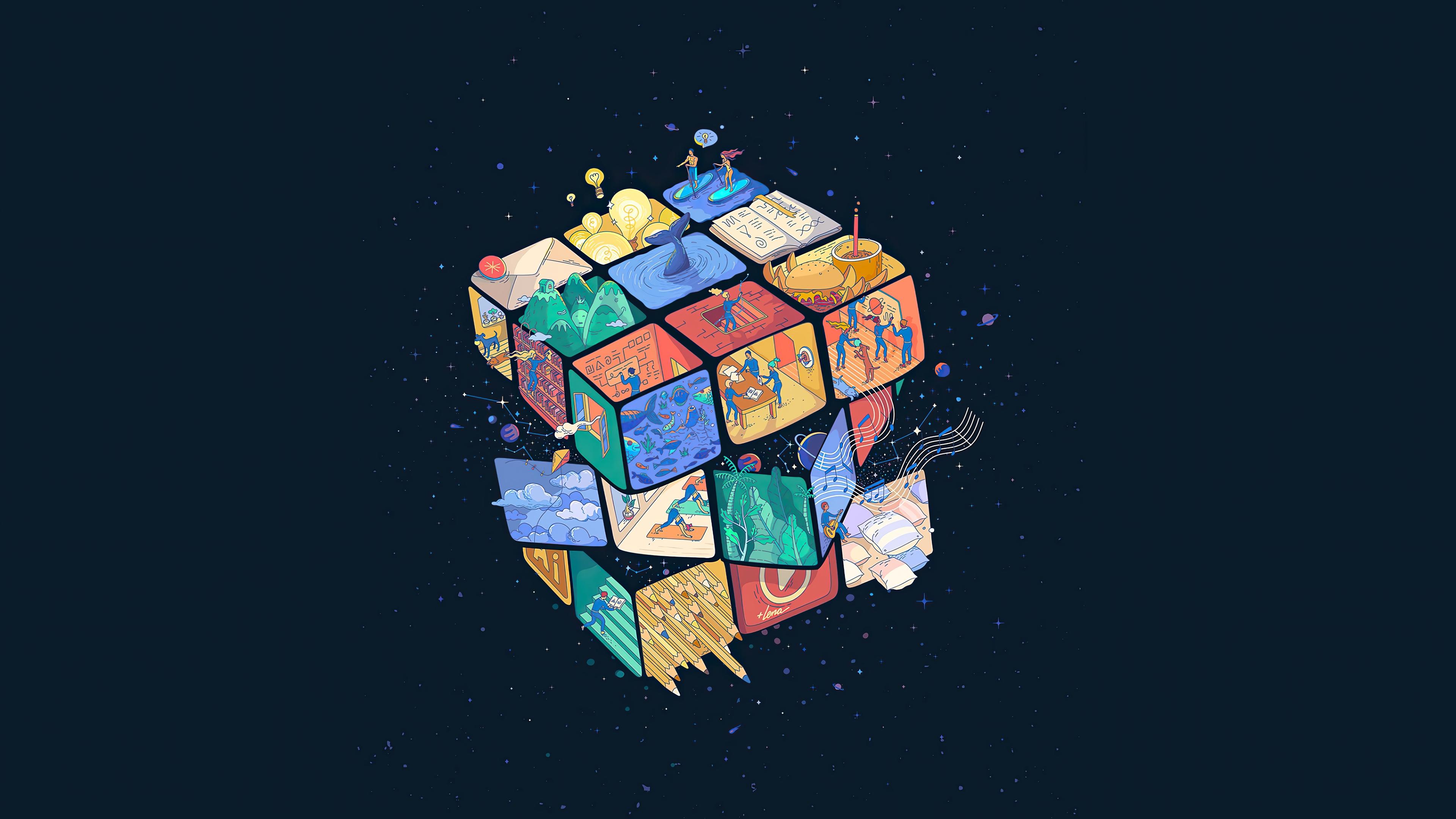 3840x2160 Digital 4K wallpaper for your desktop or mobile screen free and easy to download