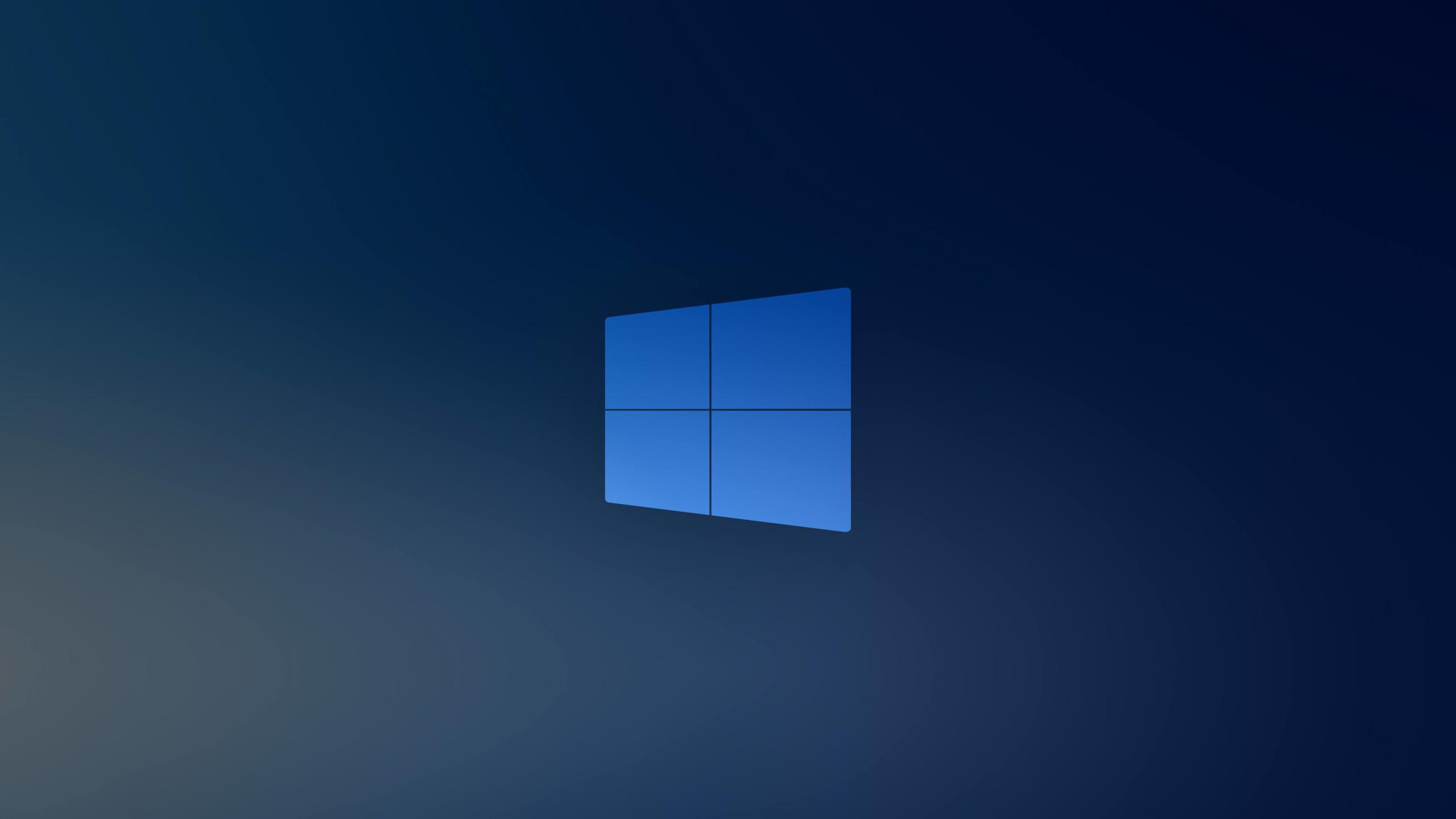 2560x1440 Windows 10X Blue Logo 1440P Resolution Wallpaper, HD Hi Tech 4K Wallpaper, Image, Photo And Background