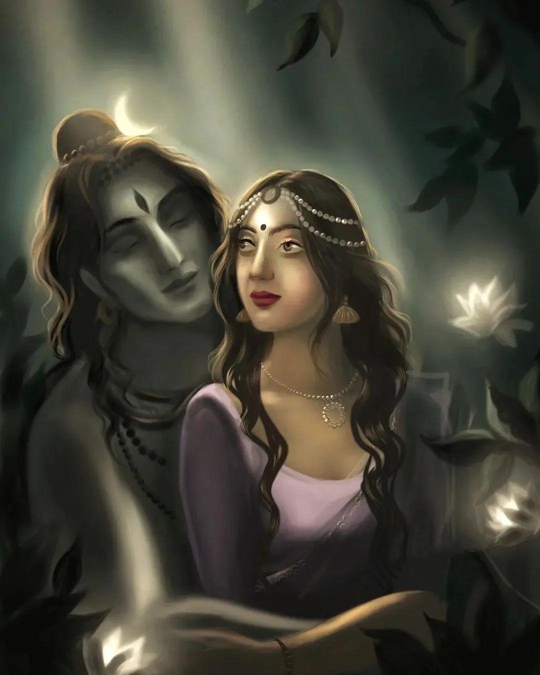 1080x1350 Radhe krishna love Cartoon Art Wallpaper