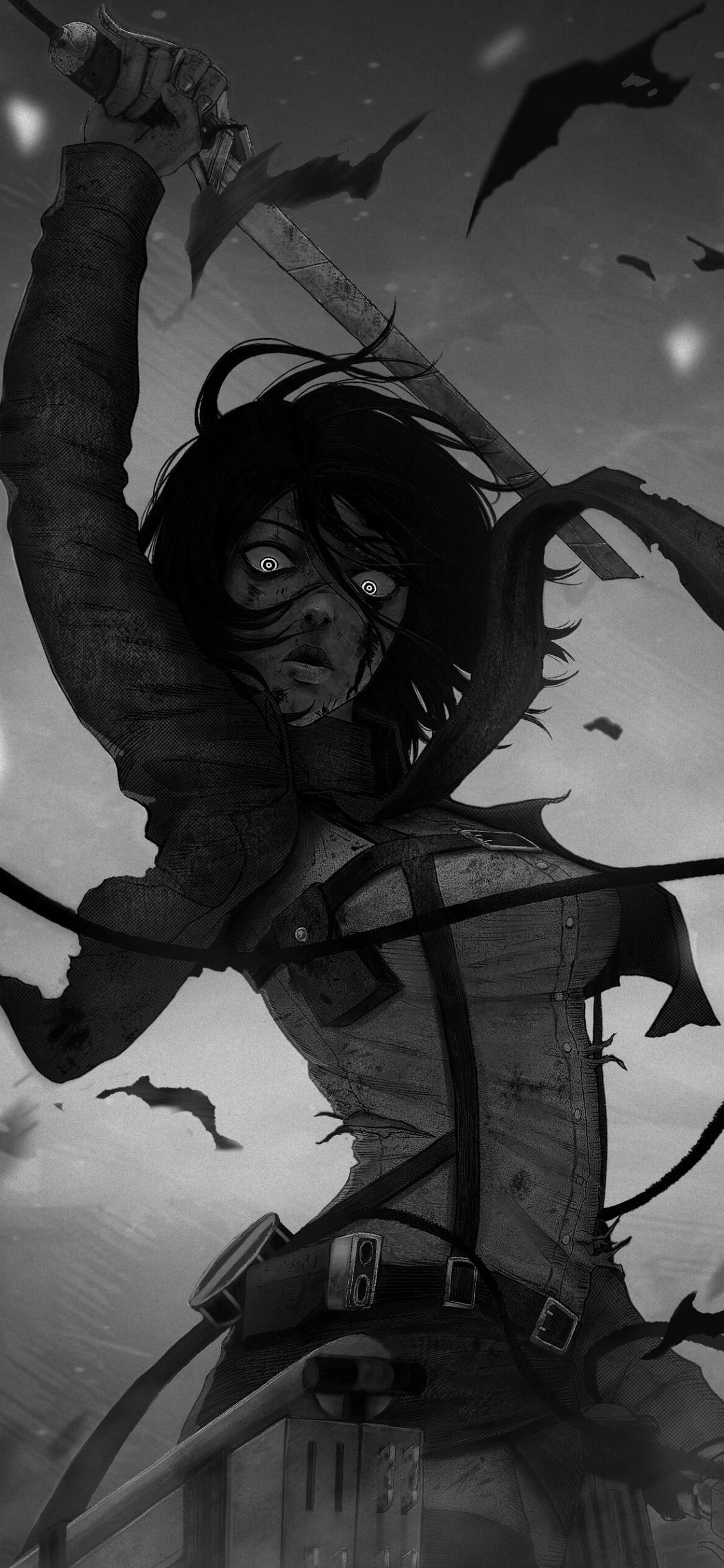 1125x2436 Wallpaper / Anime Attack On Titan Phone Wallpaper, Mikasa Ackerman, 1125x2436 free download