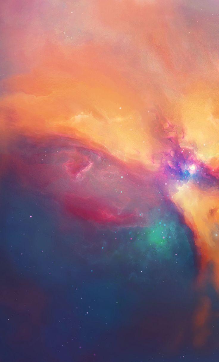 736x1219 Cosmos, nebula, universe, colorful clouds, art wallpaper. Colorful clouds, Cloud artwork, Nebula wallpaper