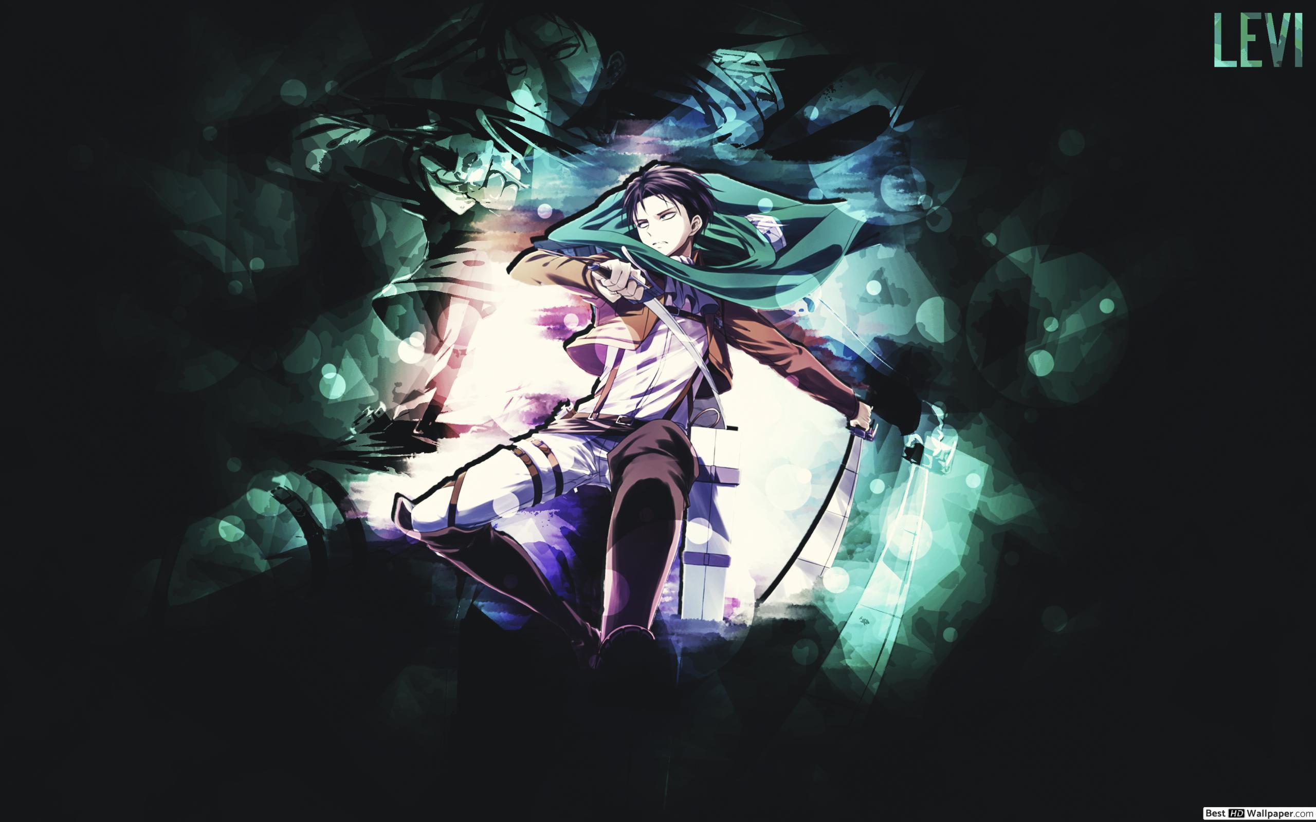 2560x1600 attack on titan wallpaper, cg artwork, anime, black hair, illustration, fictional character