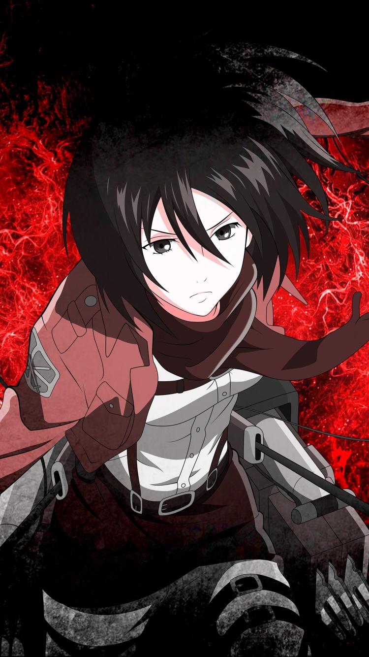 750x1334 Mikasa Ackerman 5K iPhone iPhone 6S, iPhone 7 Wallpaper, HD Anime 4K Wallpaper, Image, Photo and Background