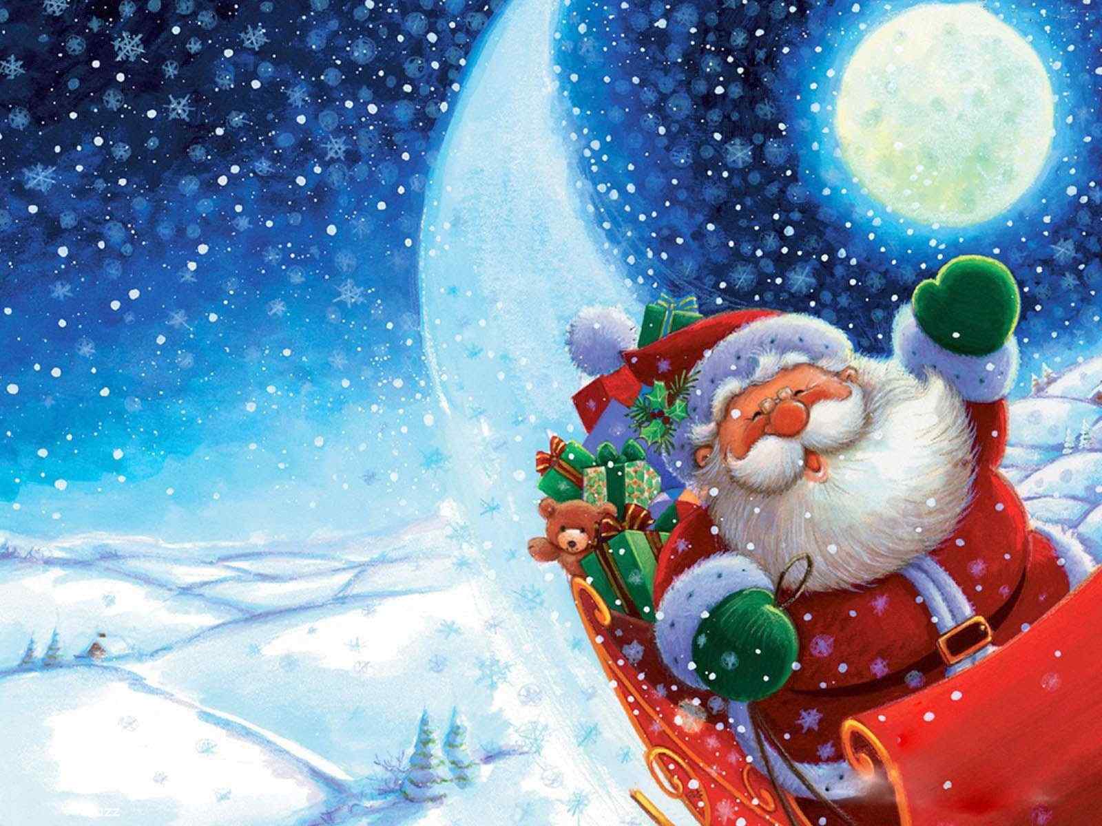 1600x1200 Awesome Merry Christmas Wallpaper Green