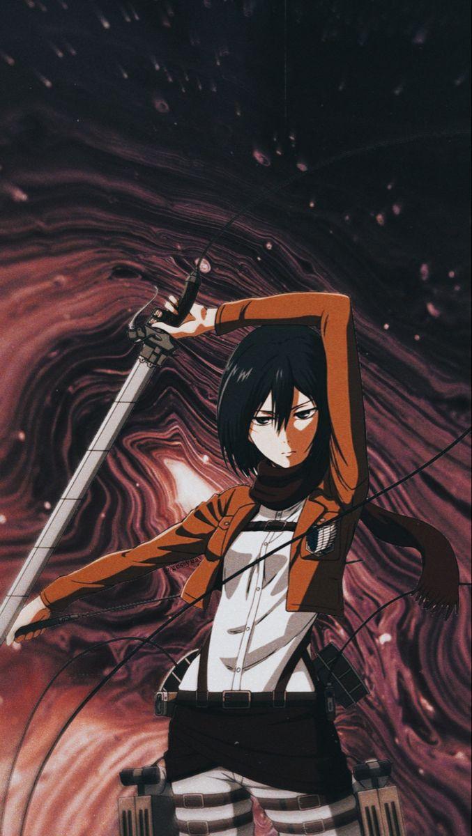 677x1200 Mikasa Manga Wallpaper