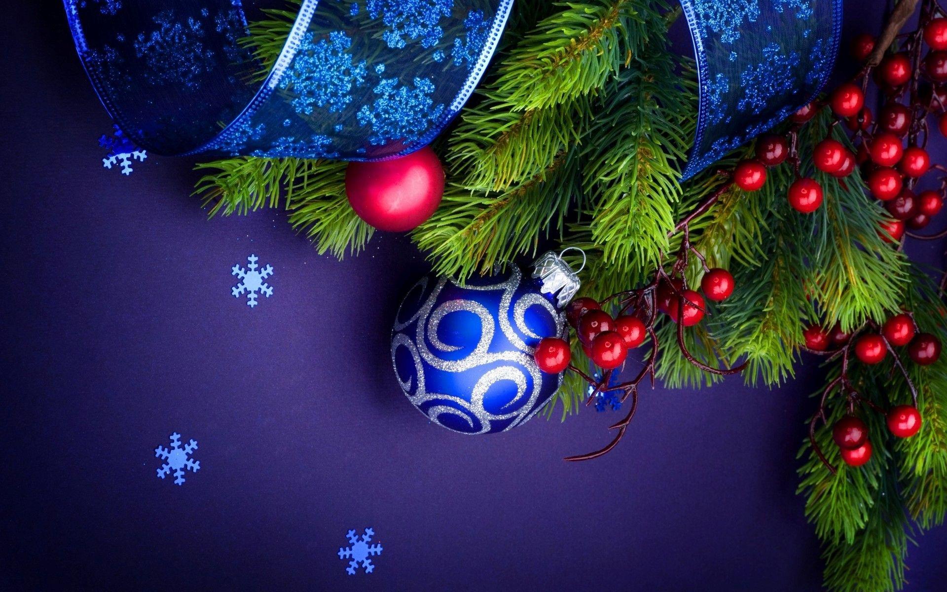 1920x1200 Christmas Balls and Trees HD Nice Wallpaper