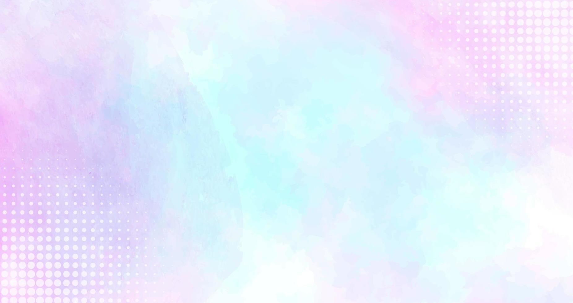 1852x980 pink and blue watercolor background. pastel mottled border texture and blurred grunge design in old vintage background