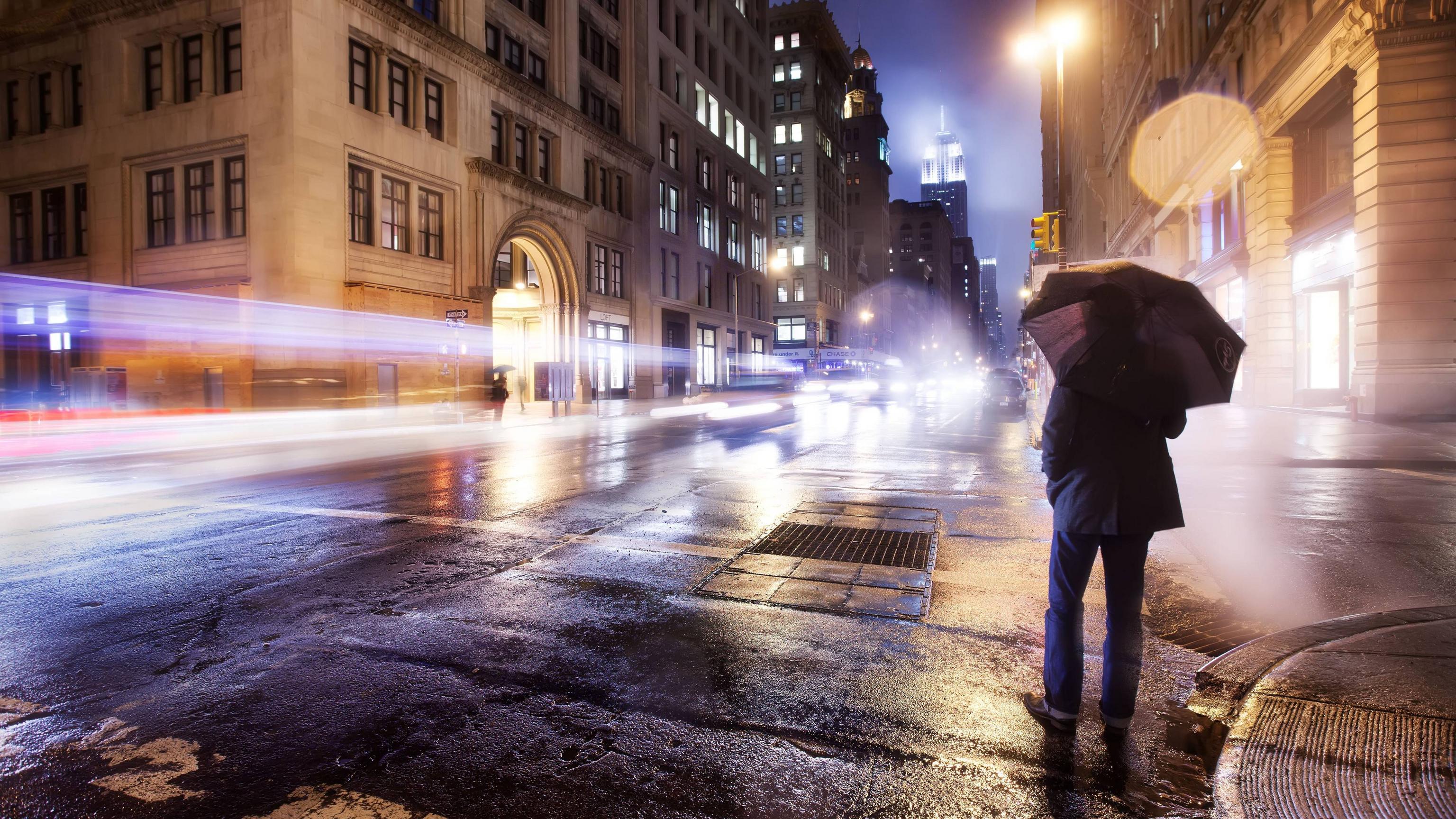 3072x1728 City Rain 4k HD 4k Wallpaper, Image, Background, Photo and Picture