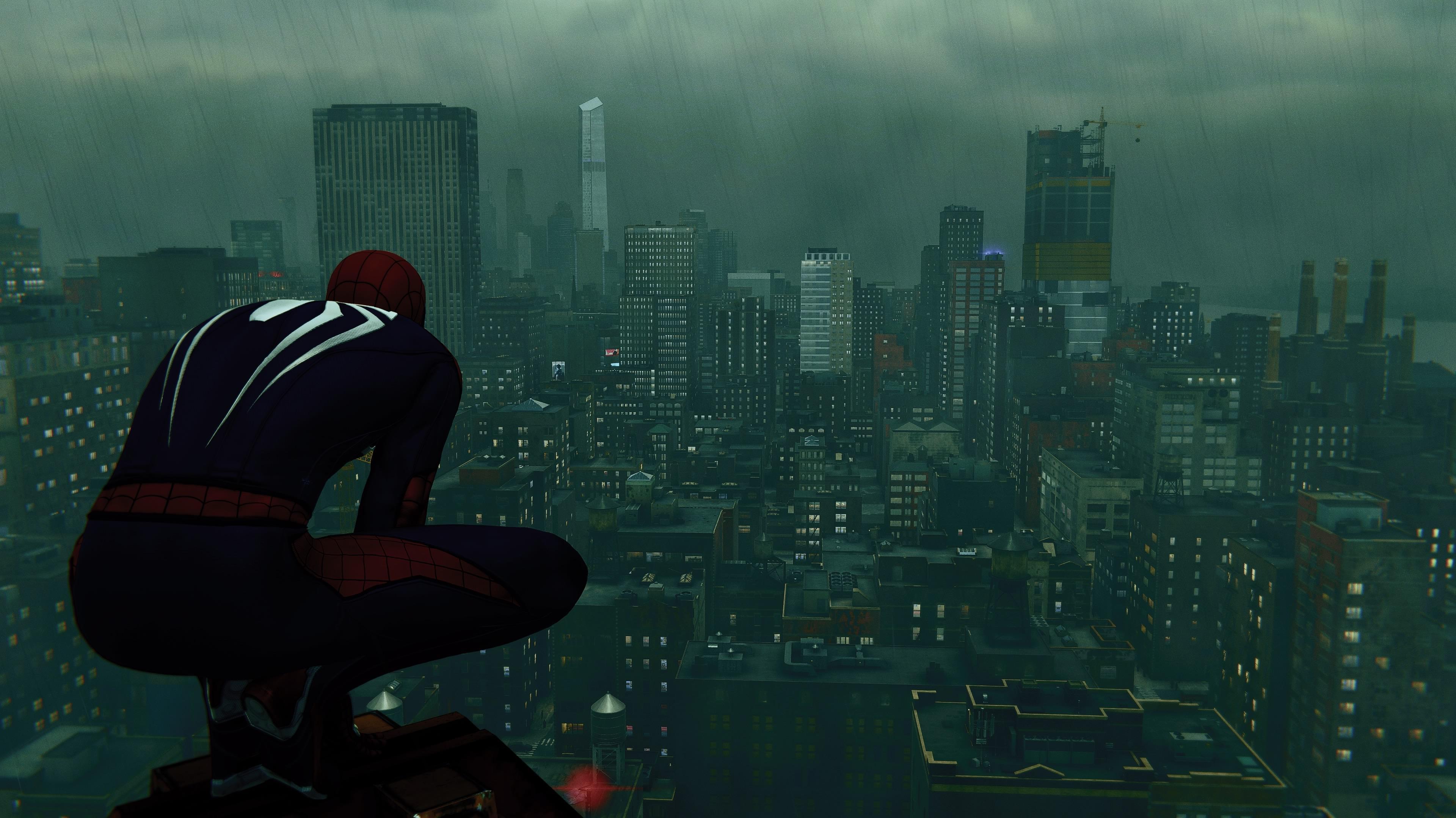 3840x2160 New York Spider Man Wallpaper