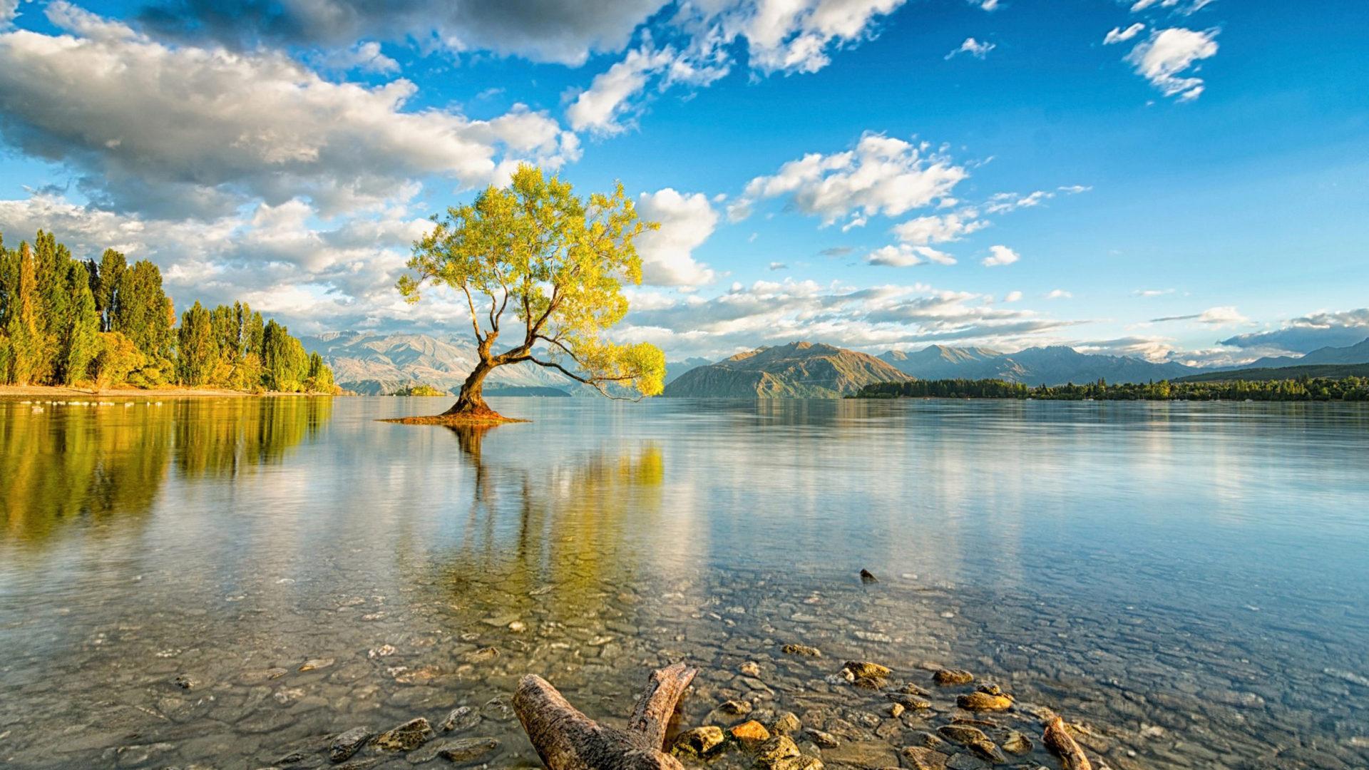 1920x1080 Wanaka New Zealand Lake Wallpaper HD
