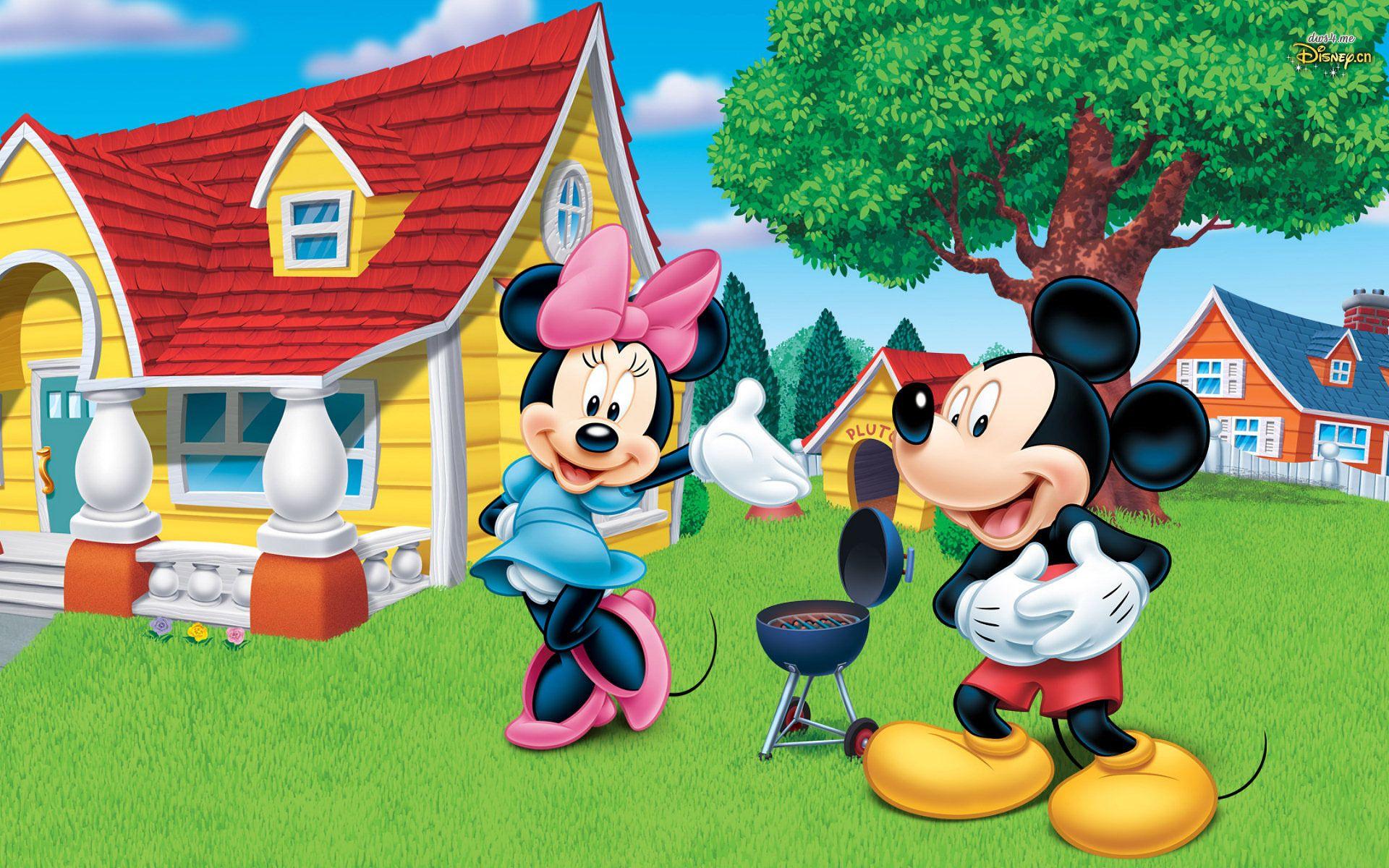 1920x1200 Minnie and Mickey Mouse HD wallpaper. Mickey mouse wallpaper, Mickey mouse cartoon, Disney characters wallpaper