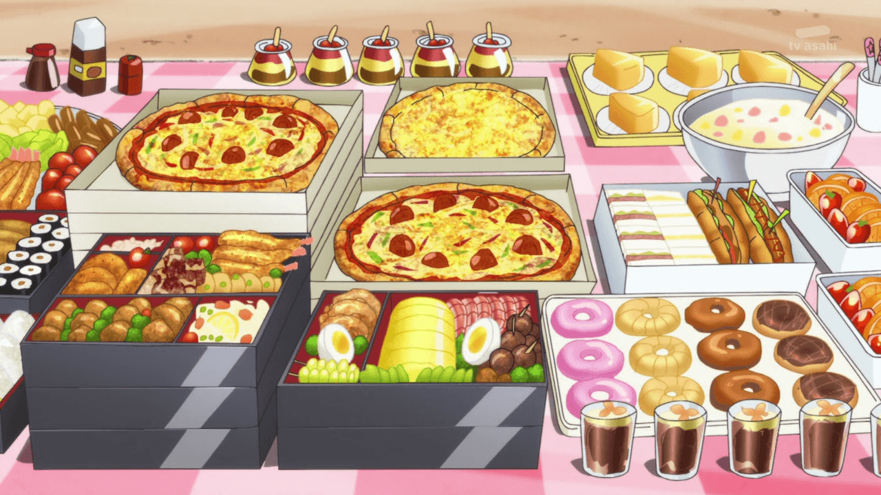 1280x720 Anime Food Wallpaper