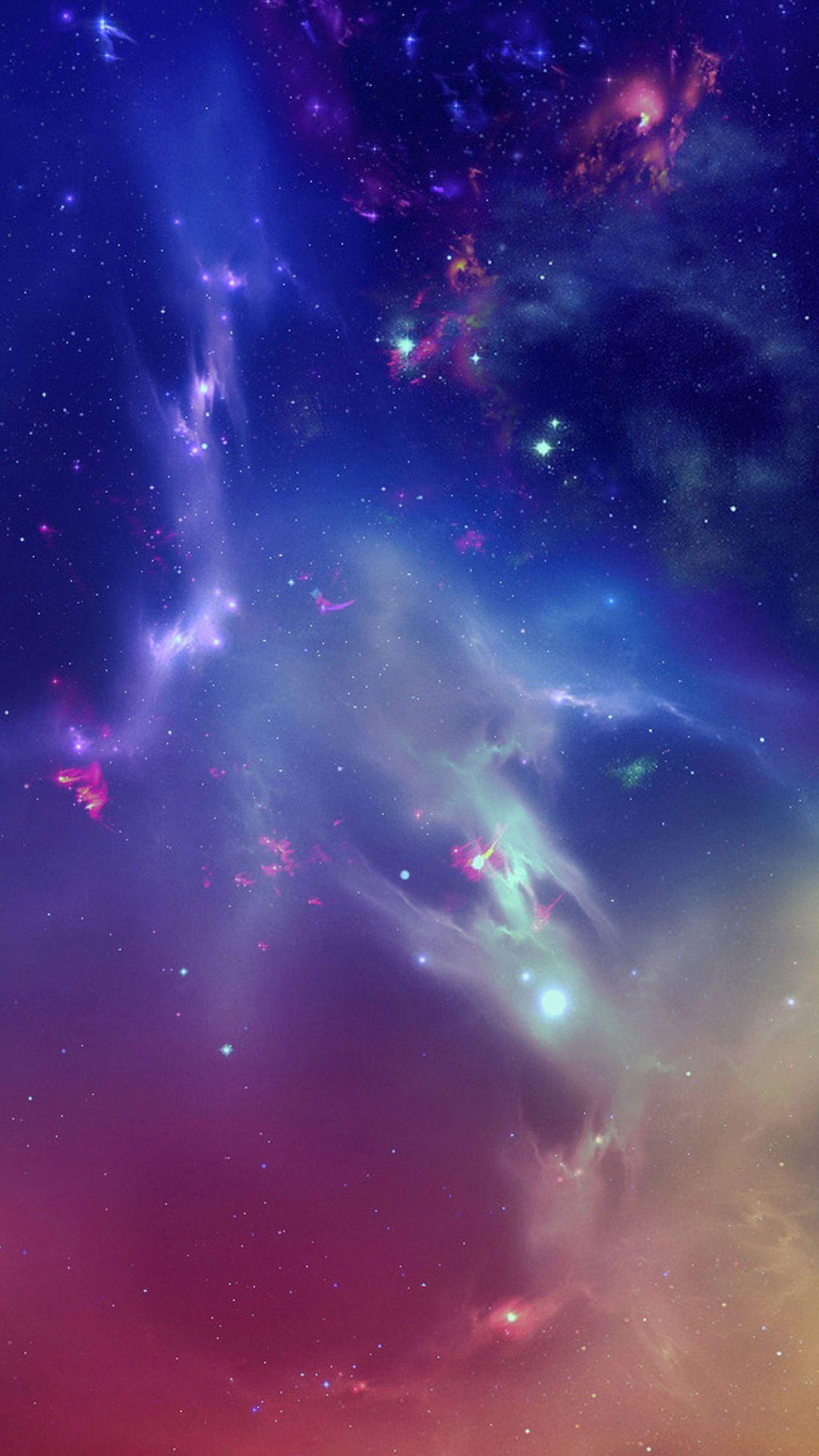 Hình nền thiên hà không gian HD mát mẻ 1440x2560