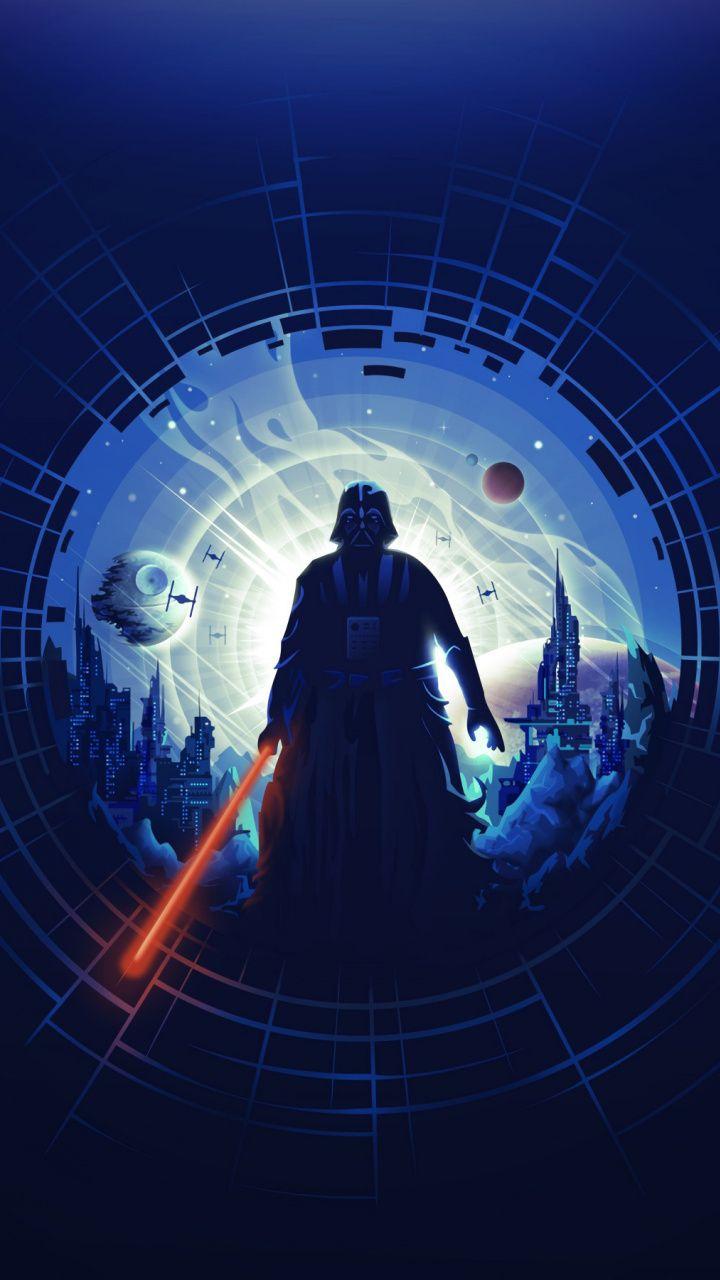 720x1280 Darth Vader, silhouette, minimal, art wallpaper. Darth vader wallpaper, Star wars wallpaper, Star wars background