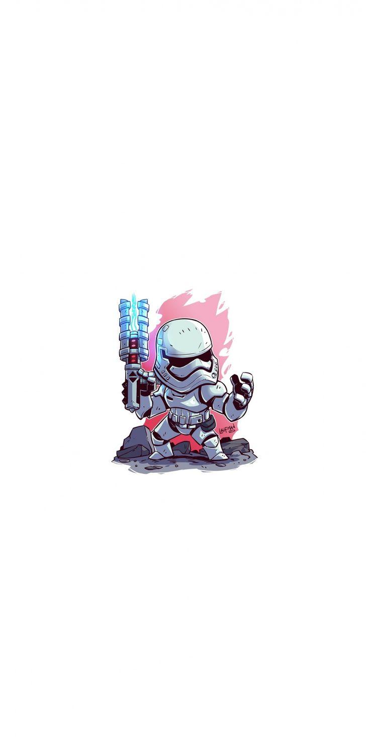 736x1472 Stormtropper, minimal, star wars, 1080x2160 wallpaper. Superhero wallpaper, Doodle art designs, Cool wallpaper