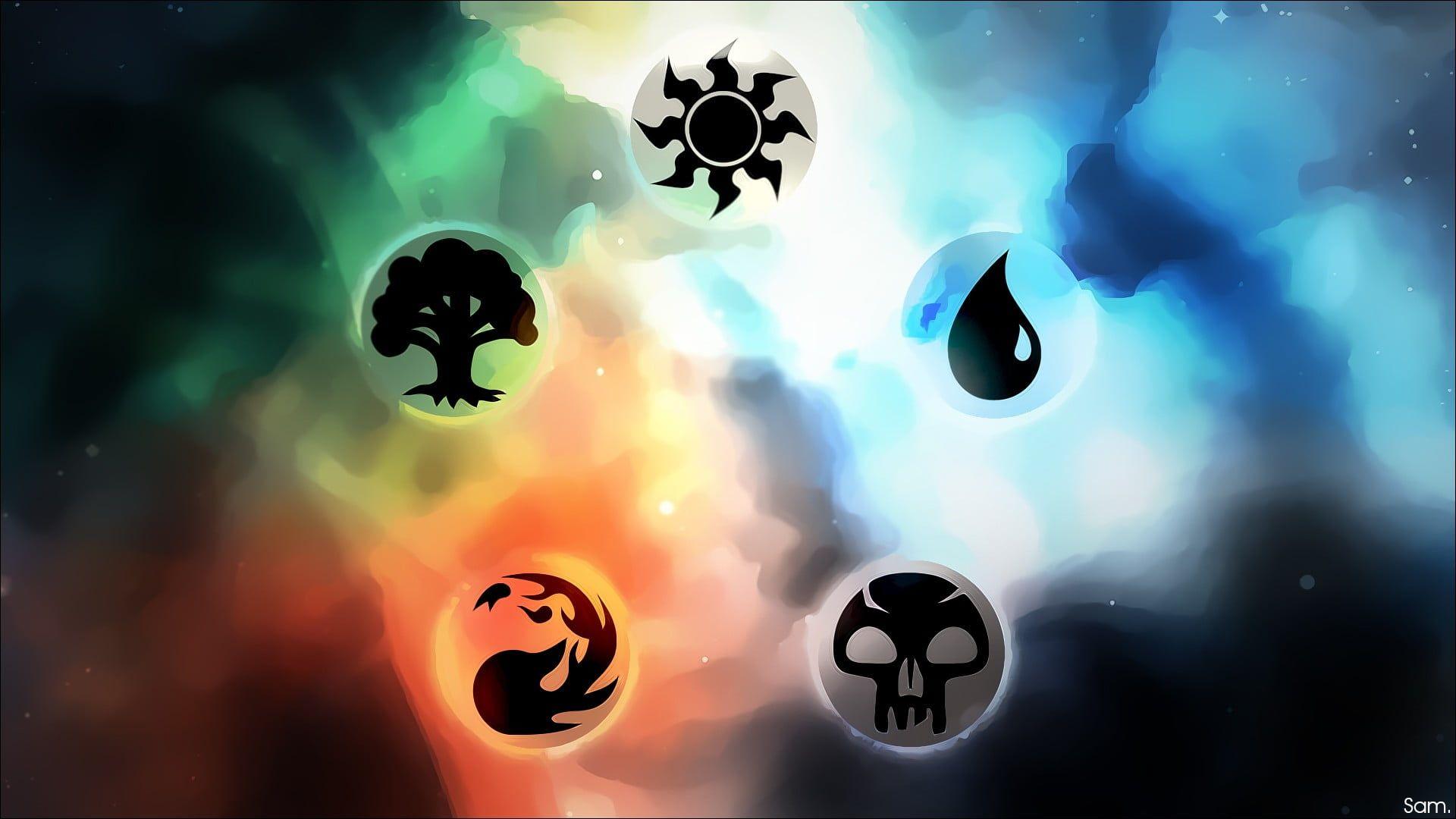 1920x1080 white and black skull decor Magic: The Gathering Trading Card Games P # wallpaper #hdwallpaper #desktop. Magic card game, Android wallpaper, HD wallpaper