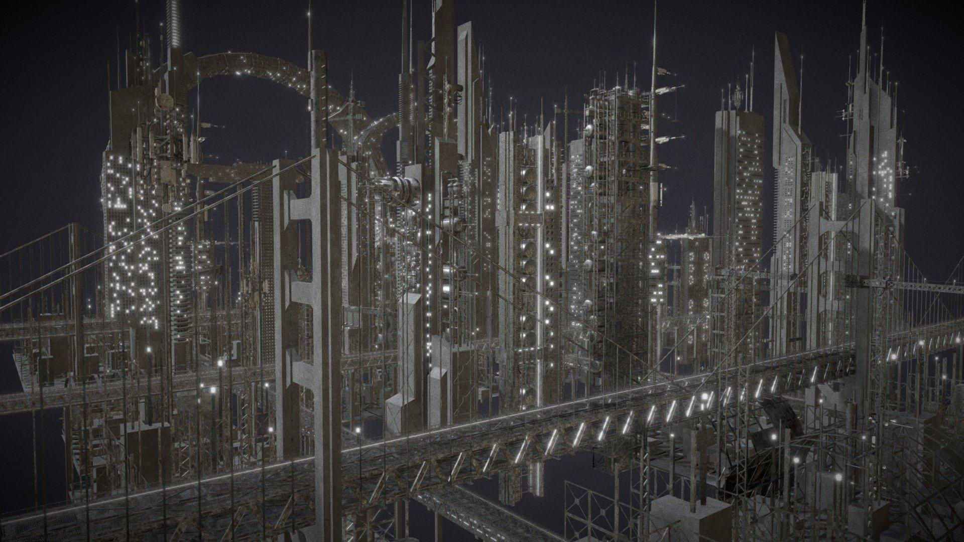 1920x1080 Futuristic City model by Crazy_8 [a3f7ad9]