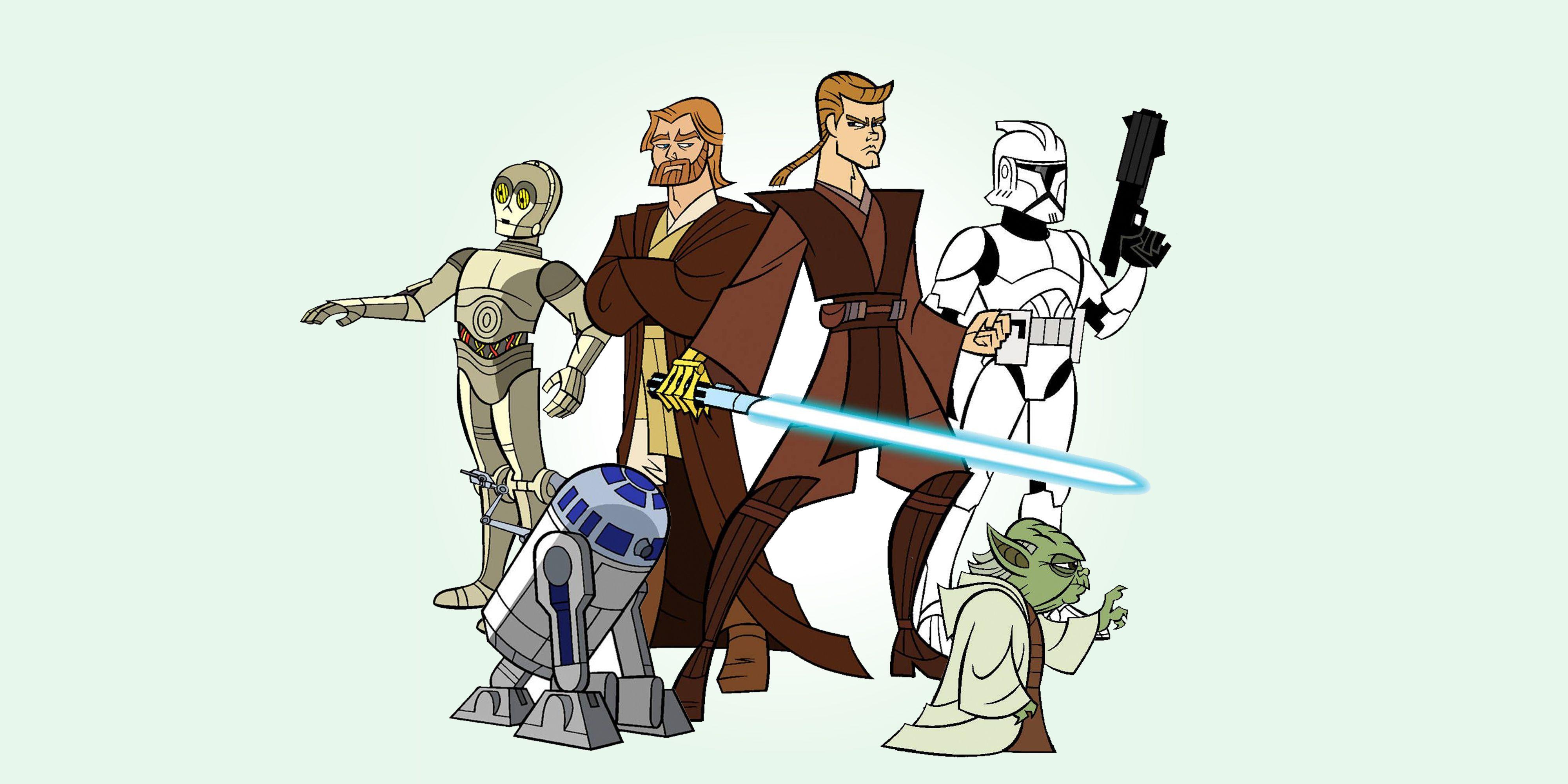 4000x2000 Why Genndy Tartakovsky's Clone Wars 2D Micro Vintage Series Is the Best Star Wars Prequel on Disney+