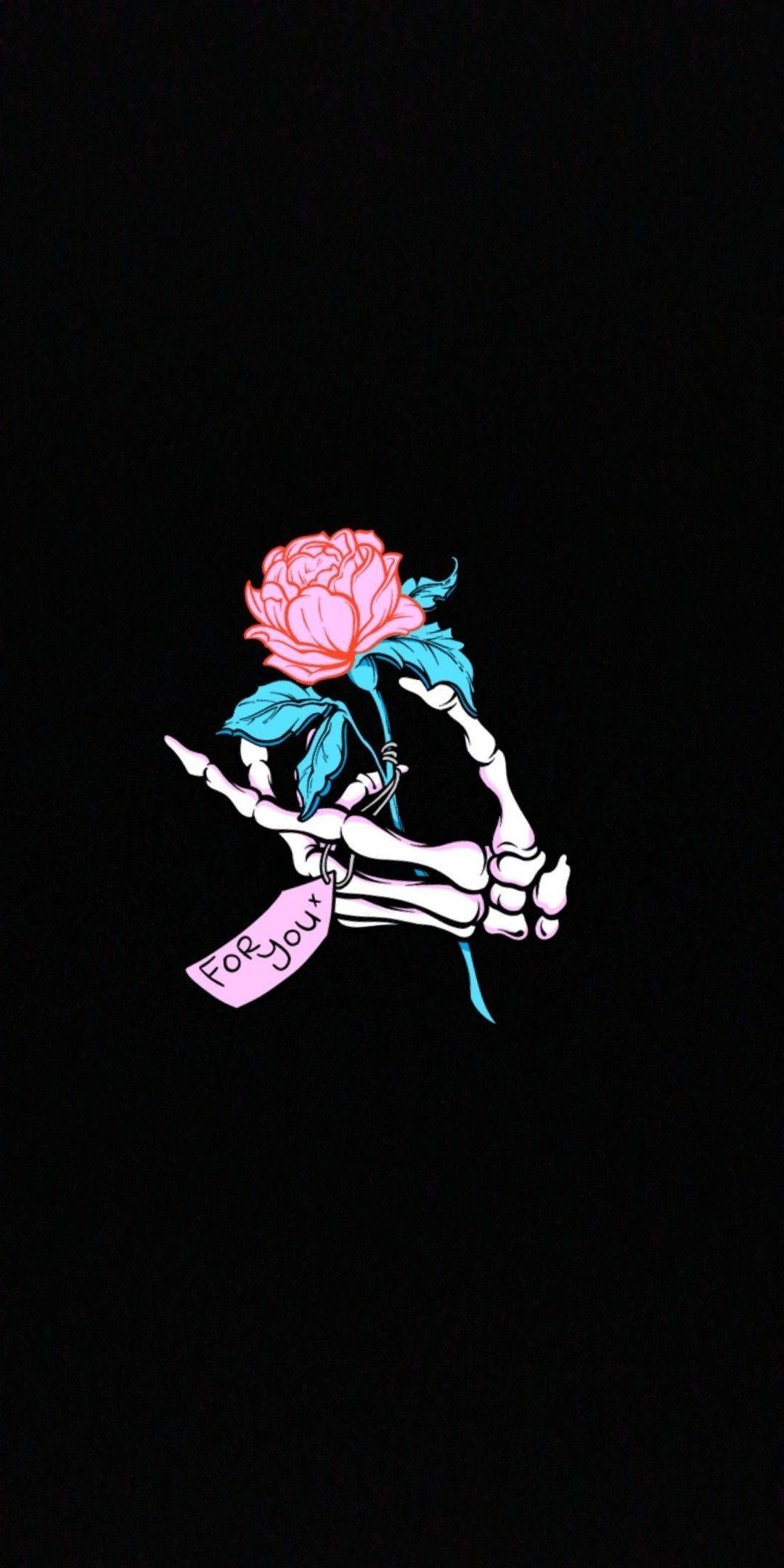 1080x2160 Depressed Roses Wallpaper